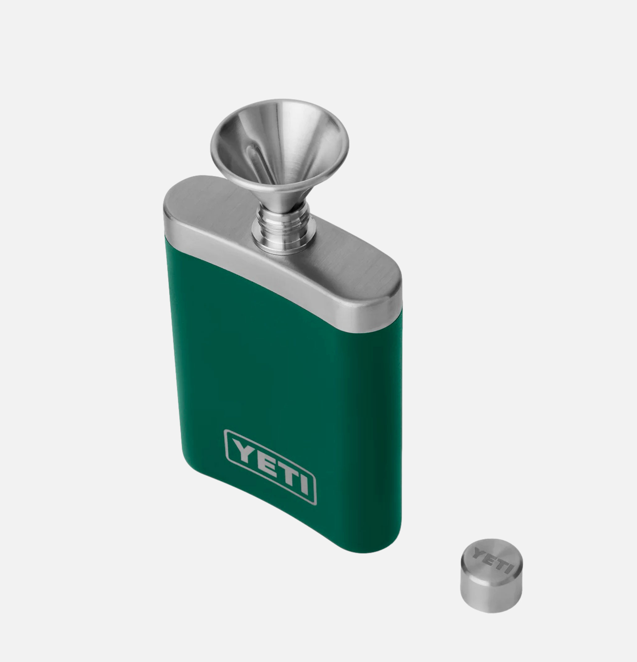 Yeti Rambler Flask Black Forest Green