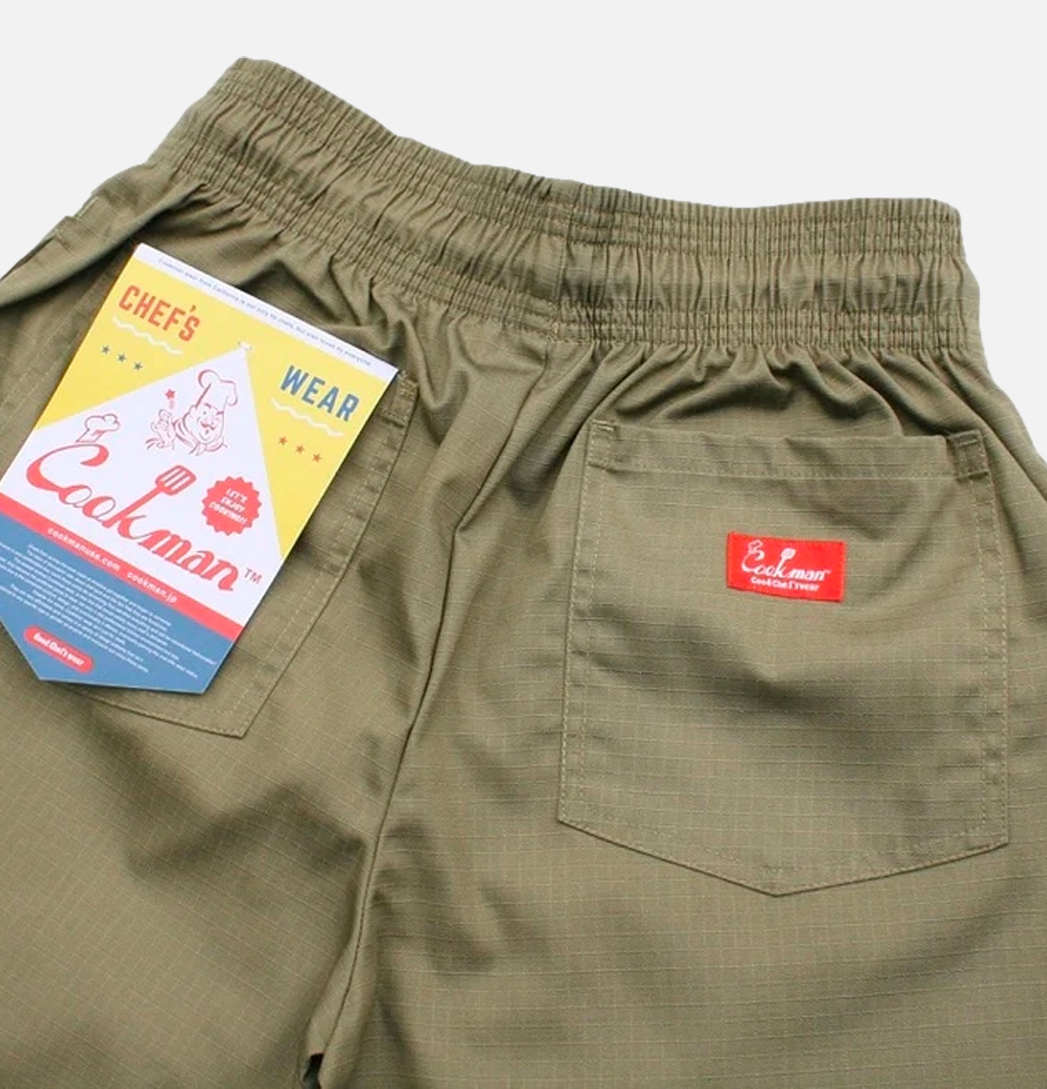 Chef Short Front Ripstop Olive