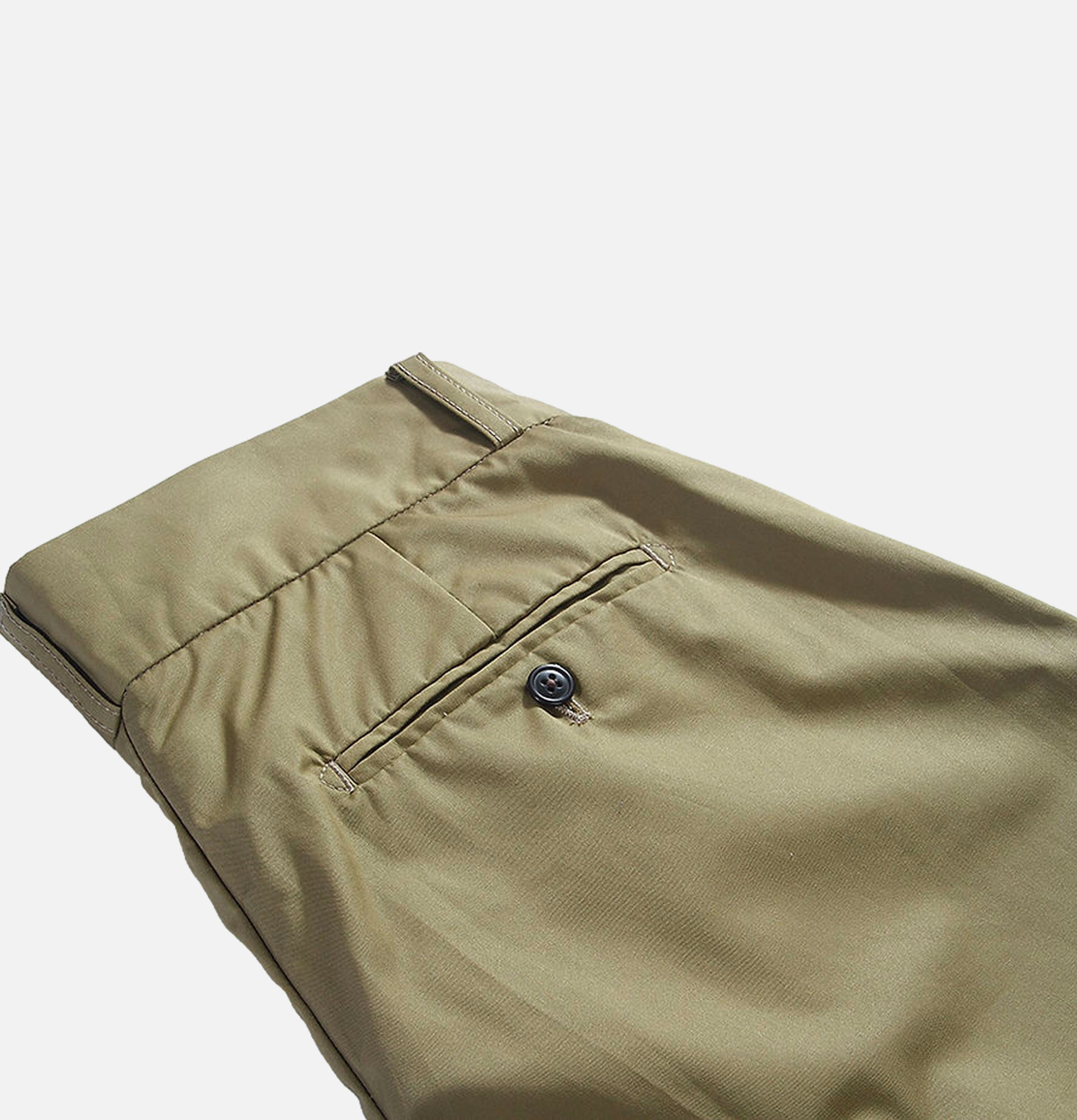 Side Button Shorts Khaki