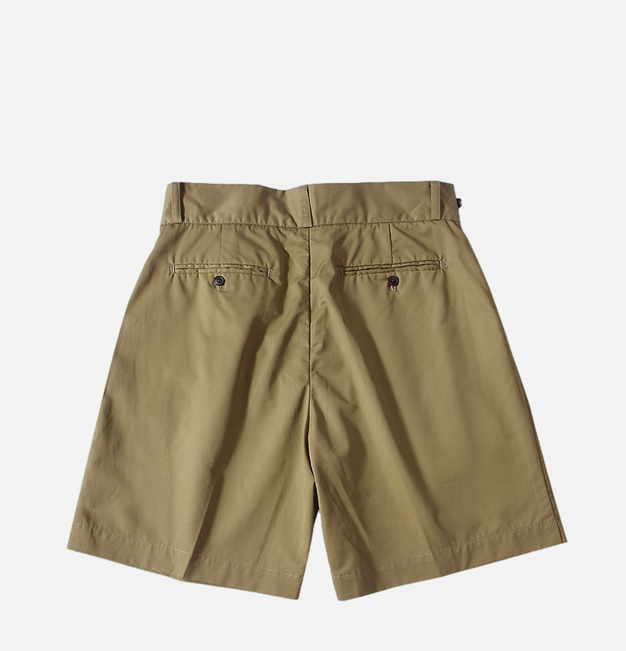 Side Button Shorts Khaki