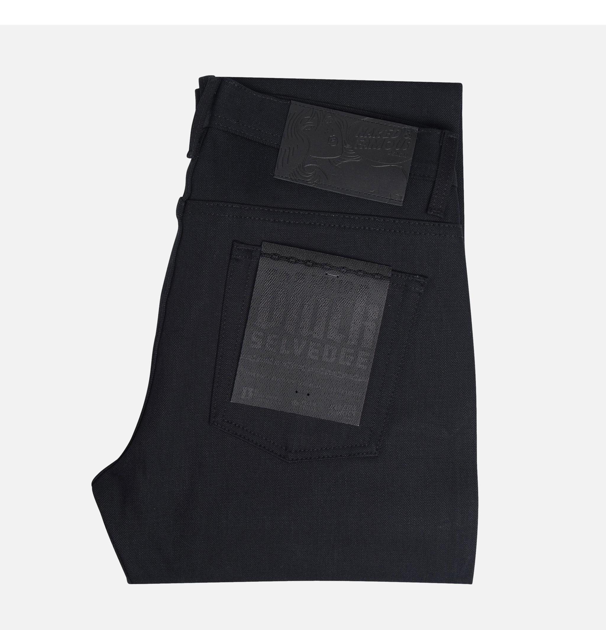 Naked & Famous True Guy Solid Black Selvedge