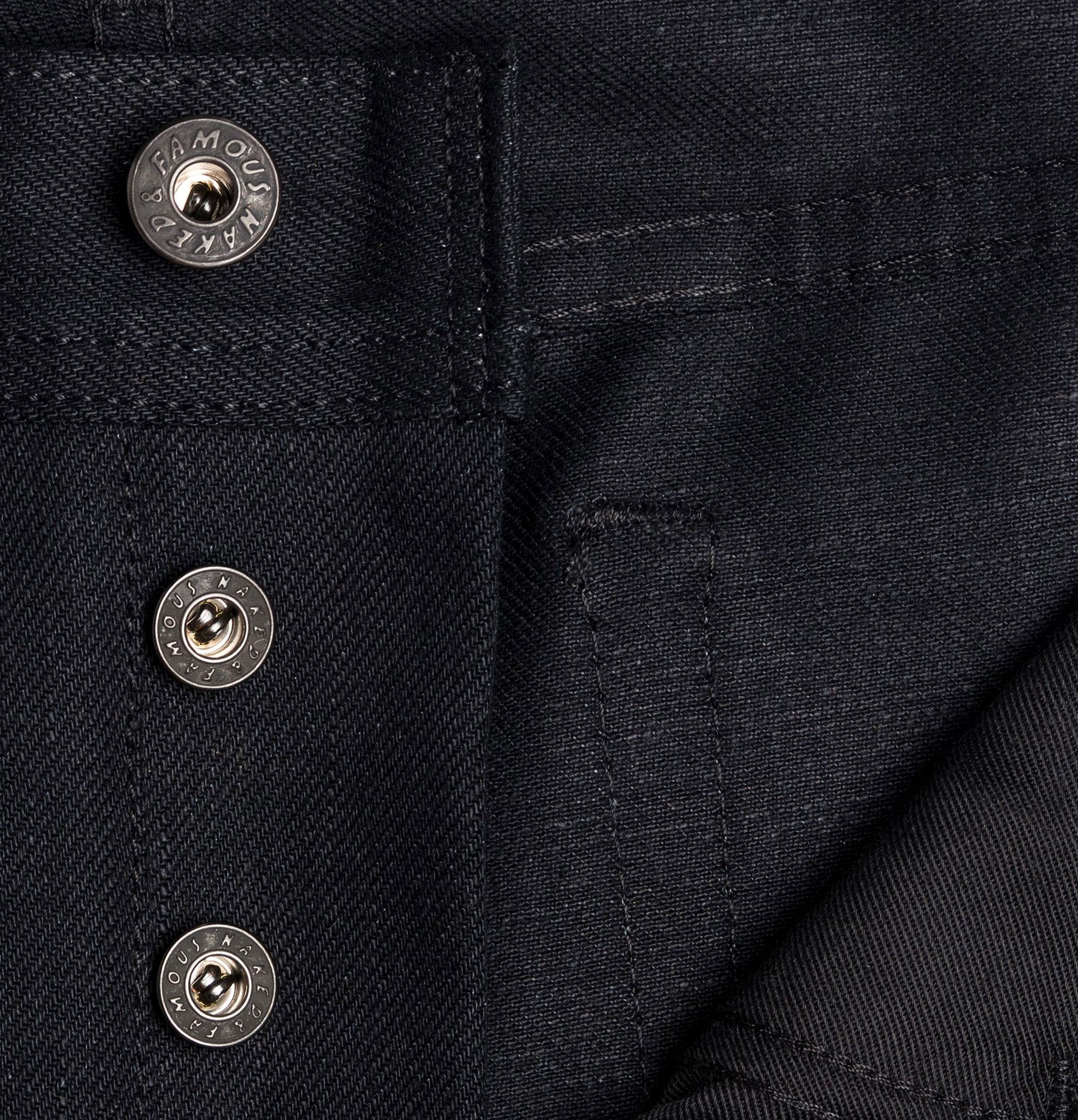 Naked & Famous True Guy Solid Black Selvedge