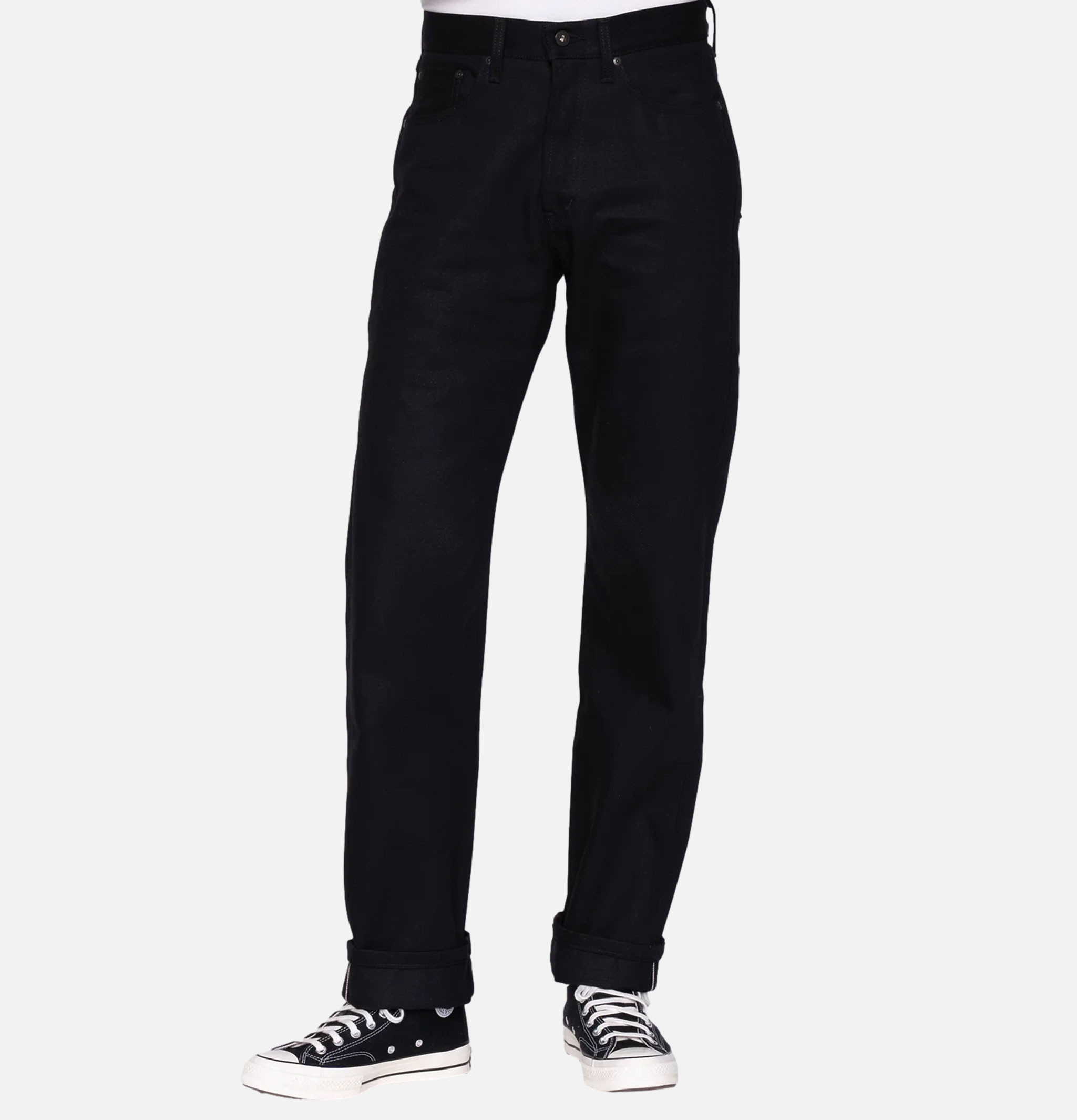 Naked & Famous True Guy Solid Black Selvedge