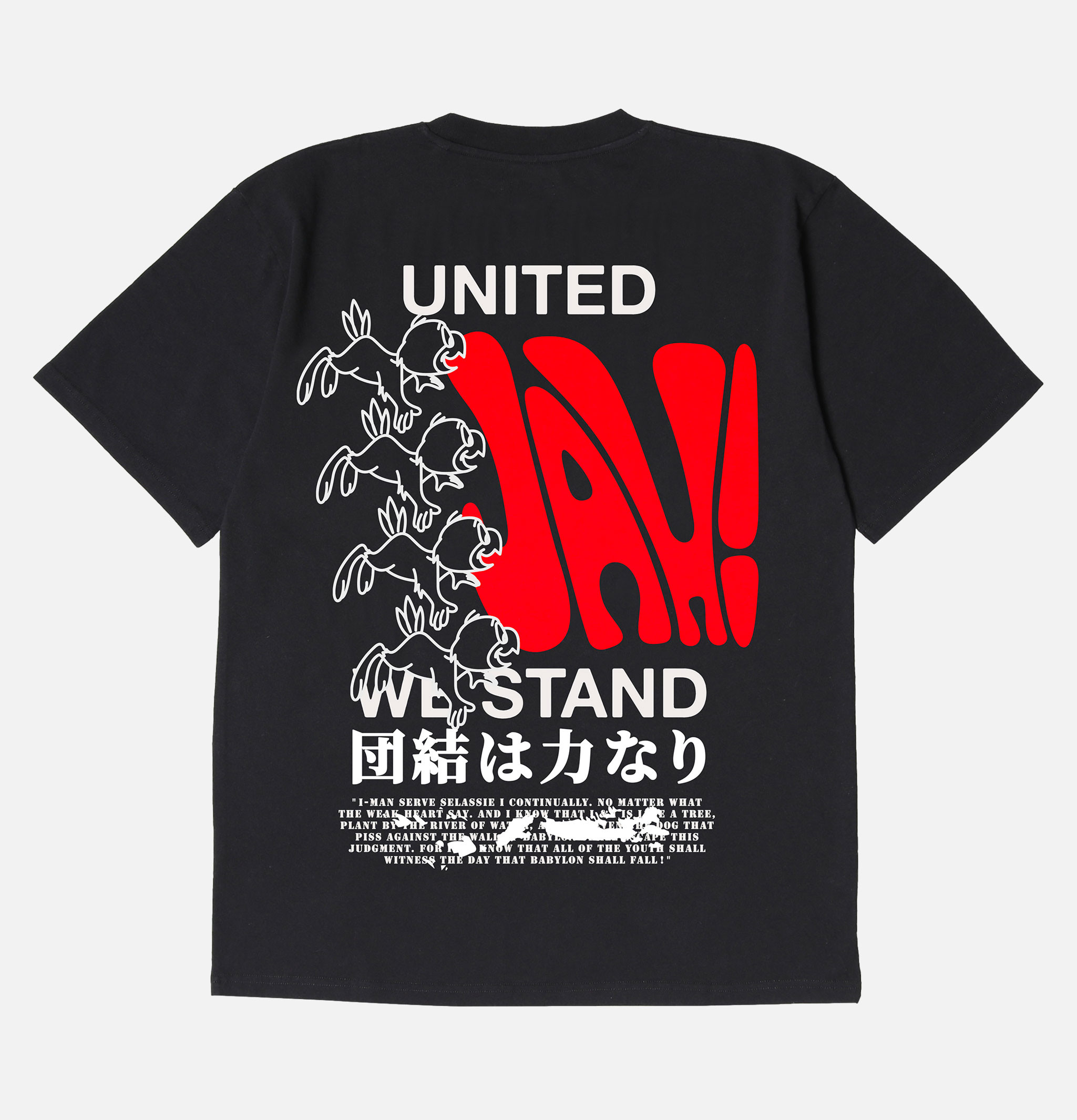Edwin United We Stand Black T-shirt