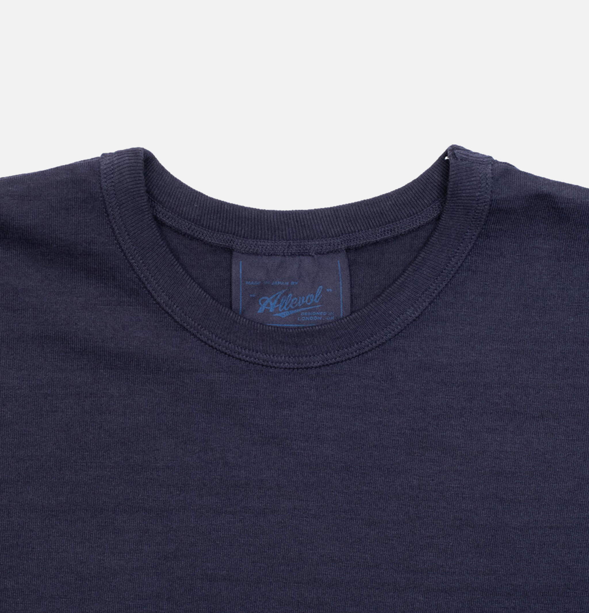Allevol Heavy Duty Crew T-Shirt Navy