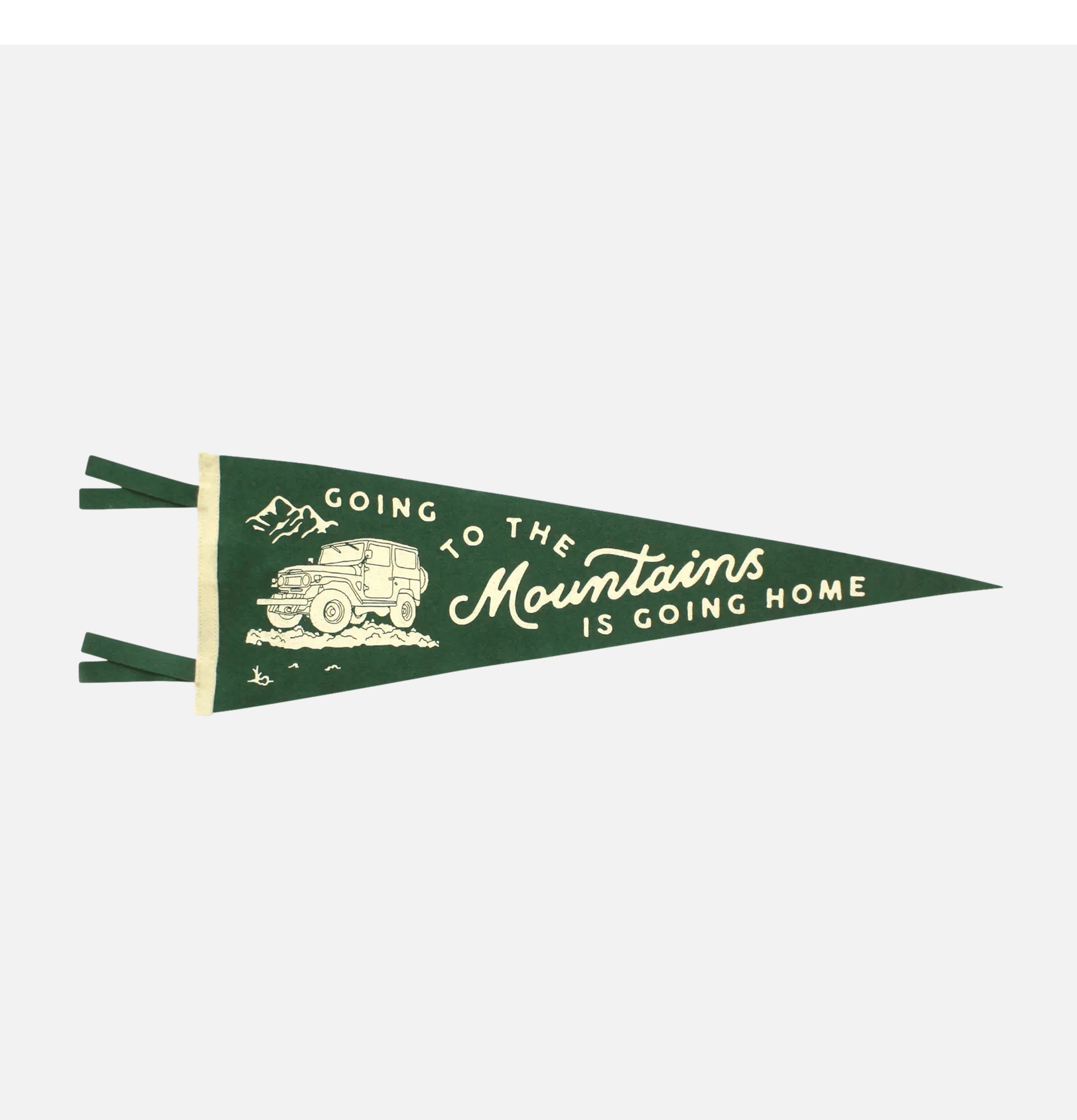 Oxford Pennant Going To The Mountain Pennant Green
