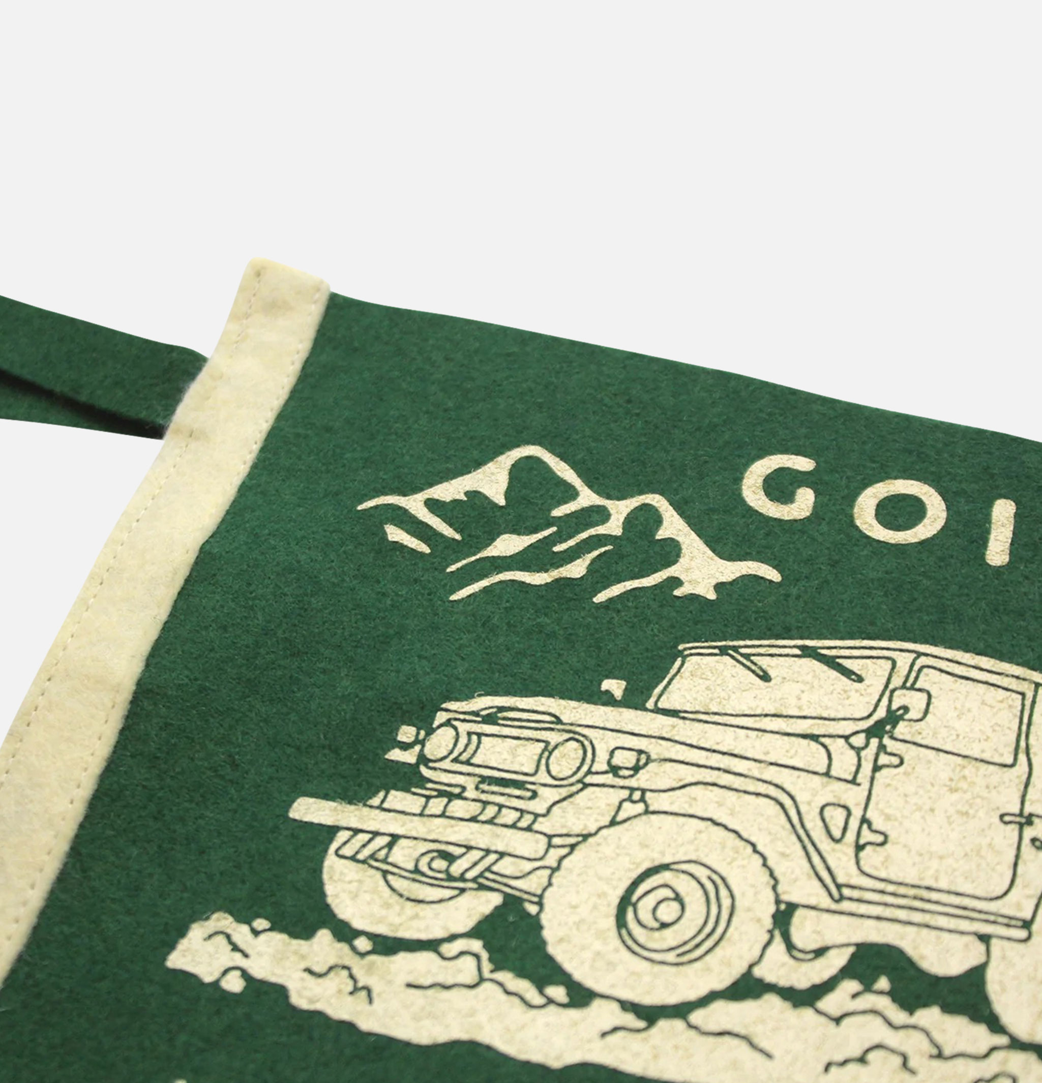 Oxford Pennant Going To The Mountain Pennant Green