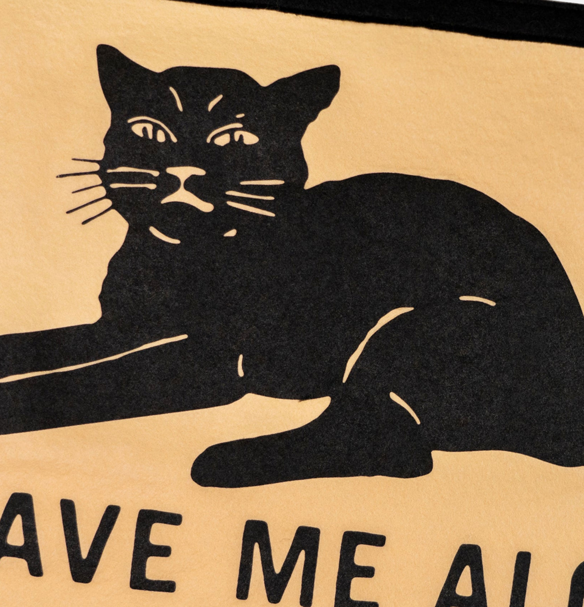 Oxford Pennant Leave Me Alone Camp Black