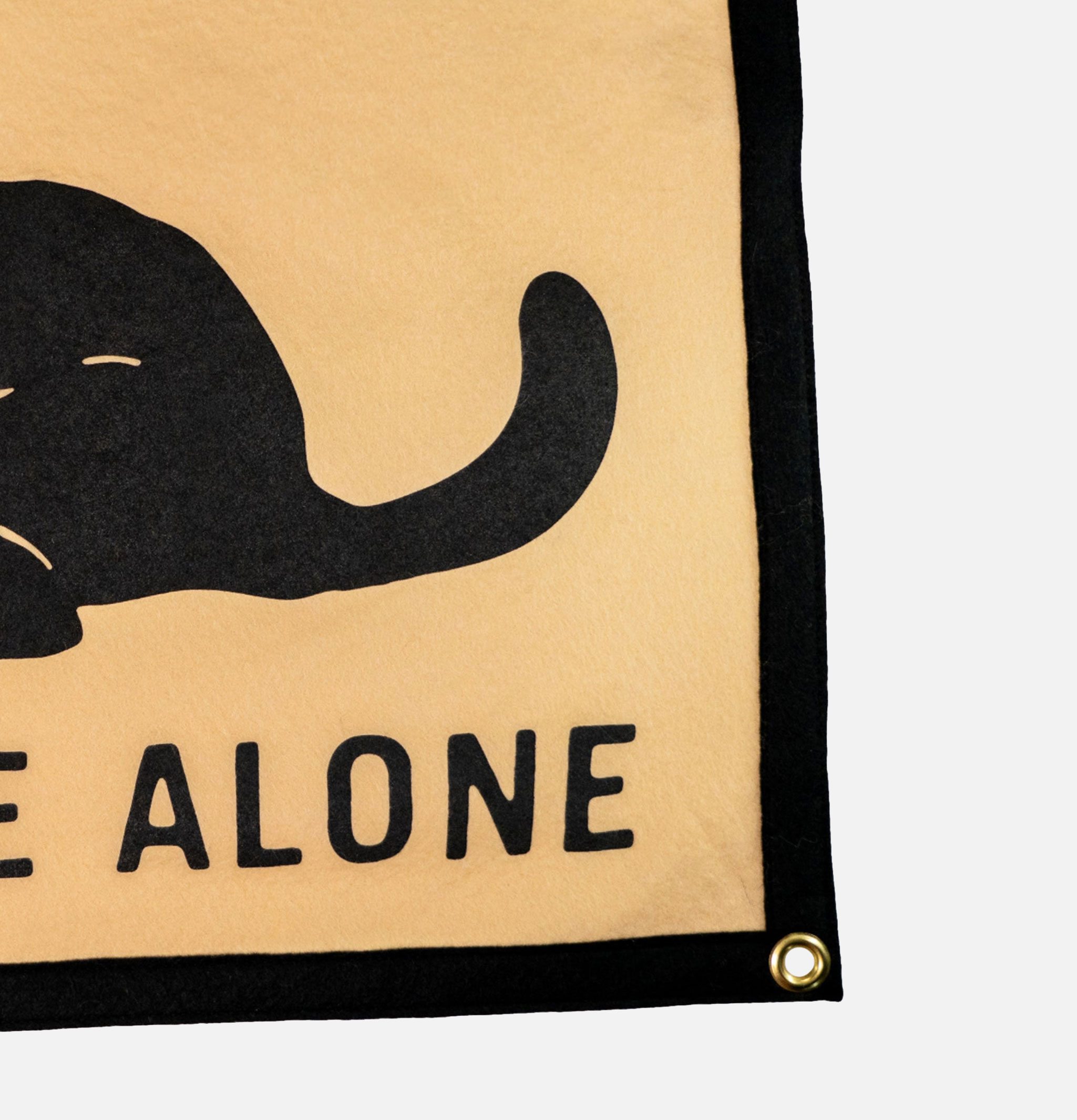 Oxford Pennant Leave Me Alone Camp Black