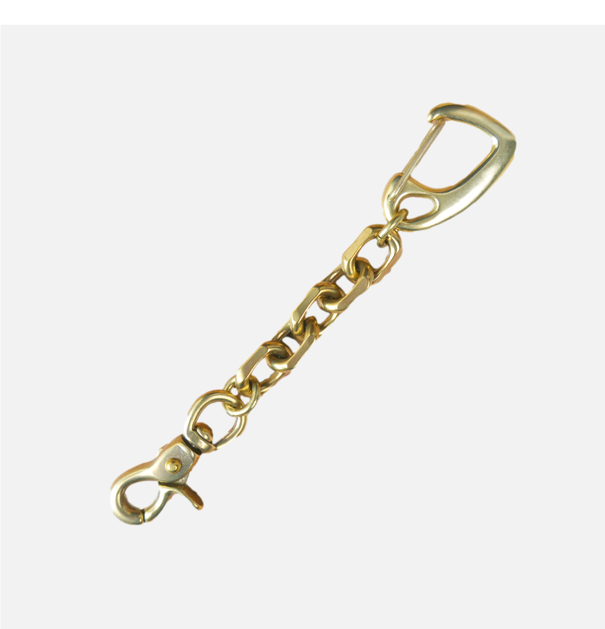 Kobashi Massive Oval Brass Keychain