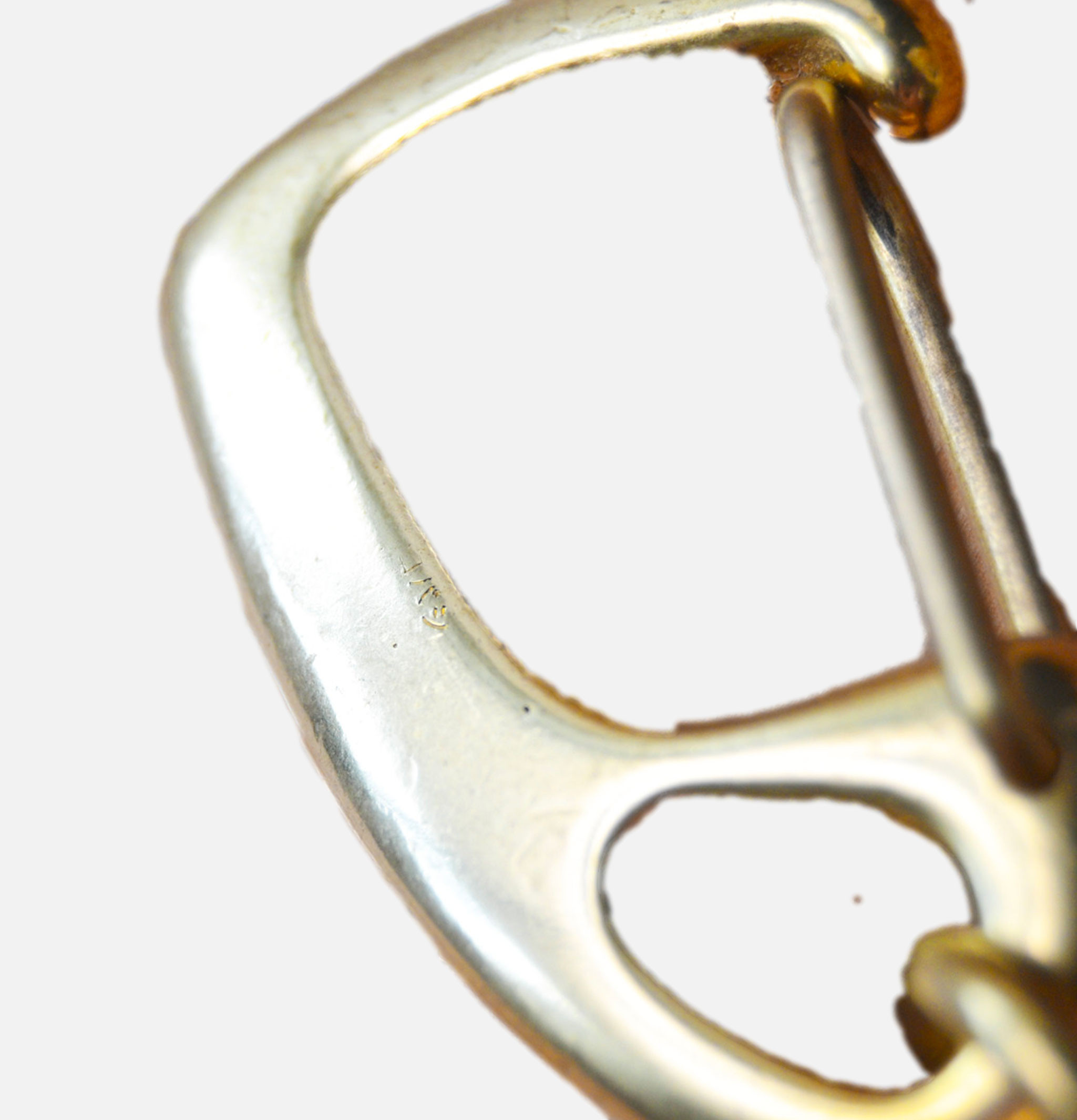 Kobashi Massive Oval Brass Keychain