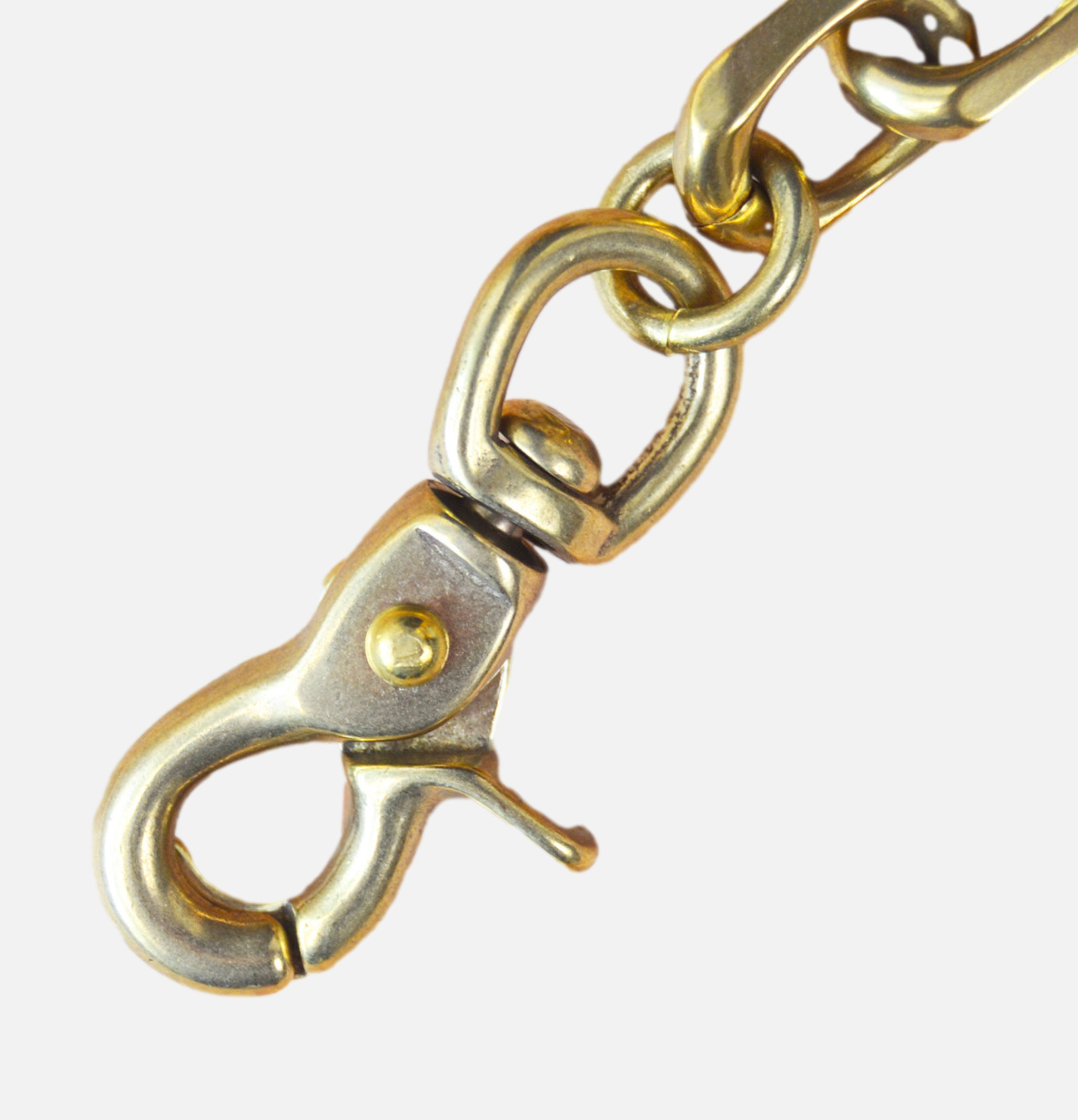 Kobashi Massive Oval Brass Keychain