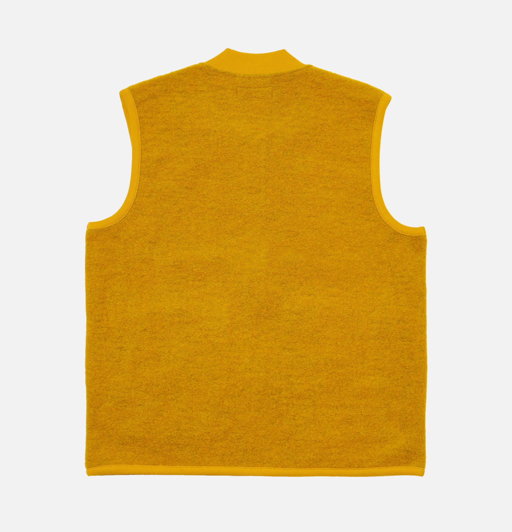 Universal Works Zip Waistcoat Wool Yellow