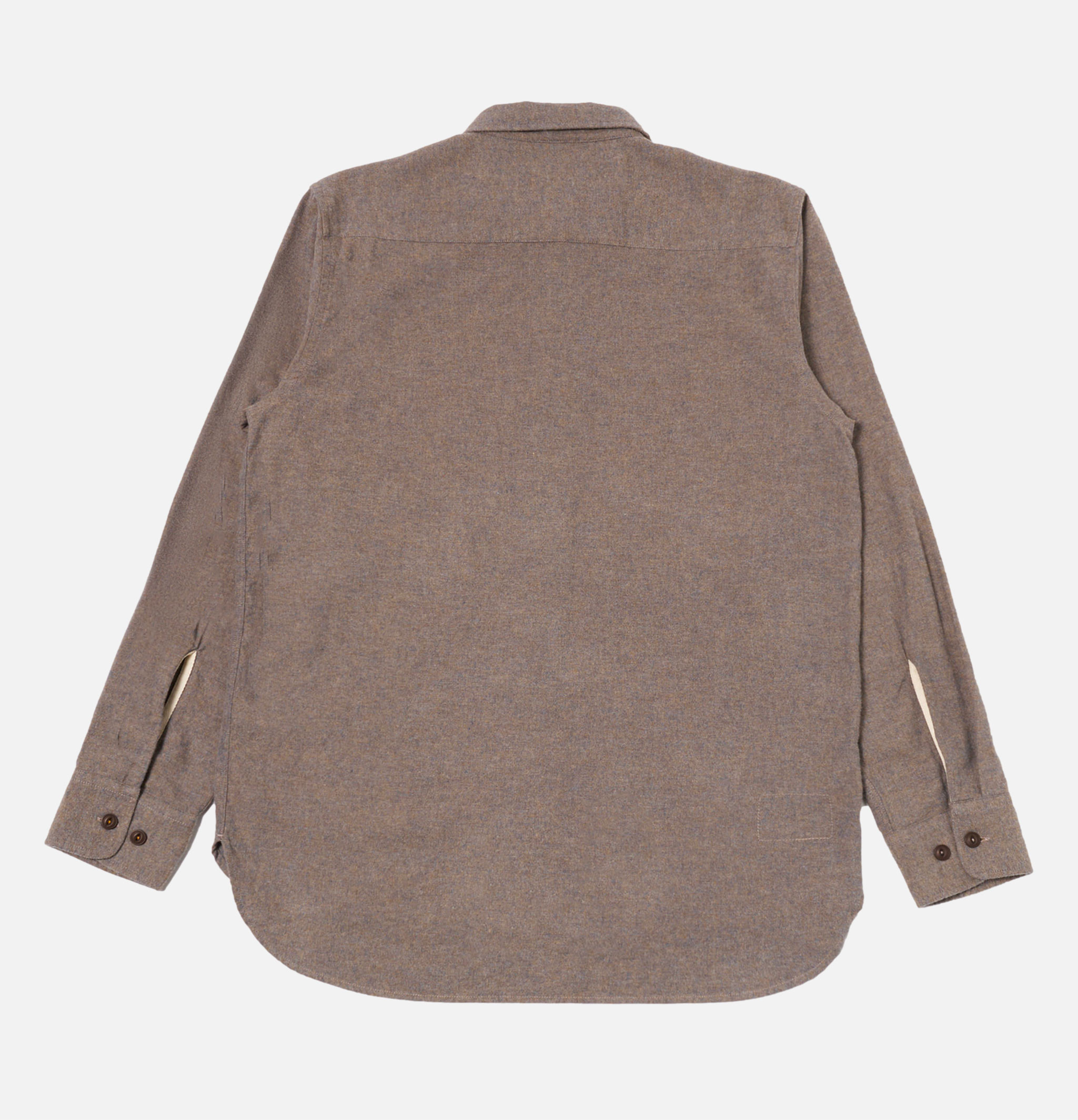 Universal Works Work Shirt Flannel Brown