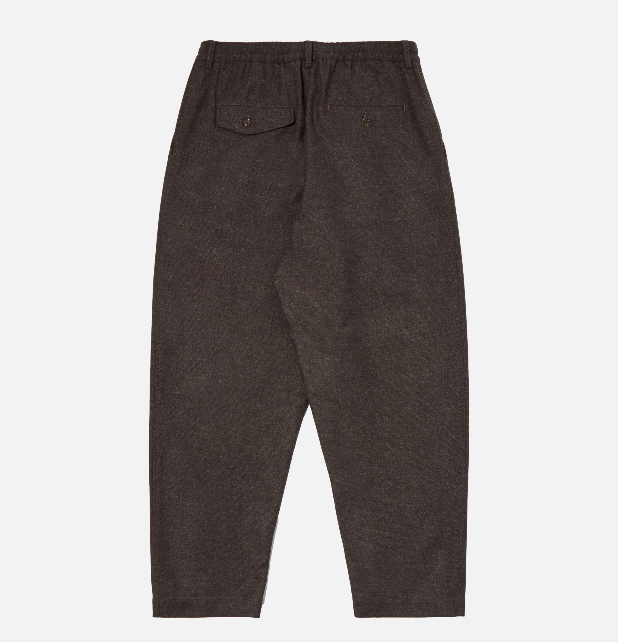 Universal Works Pleated Track Pant Tweed Brown