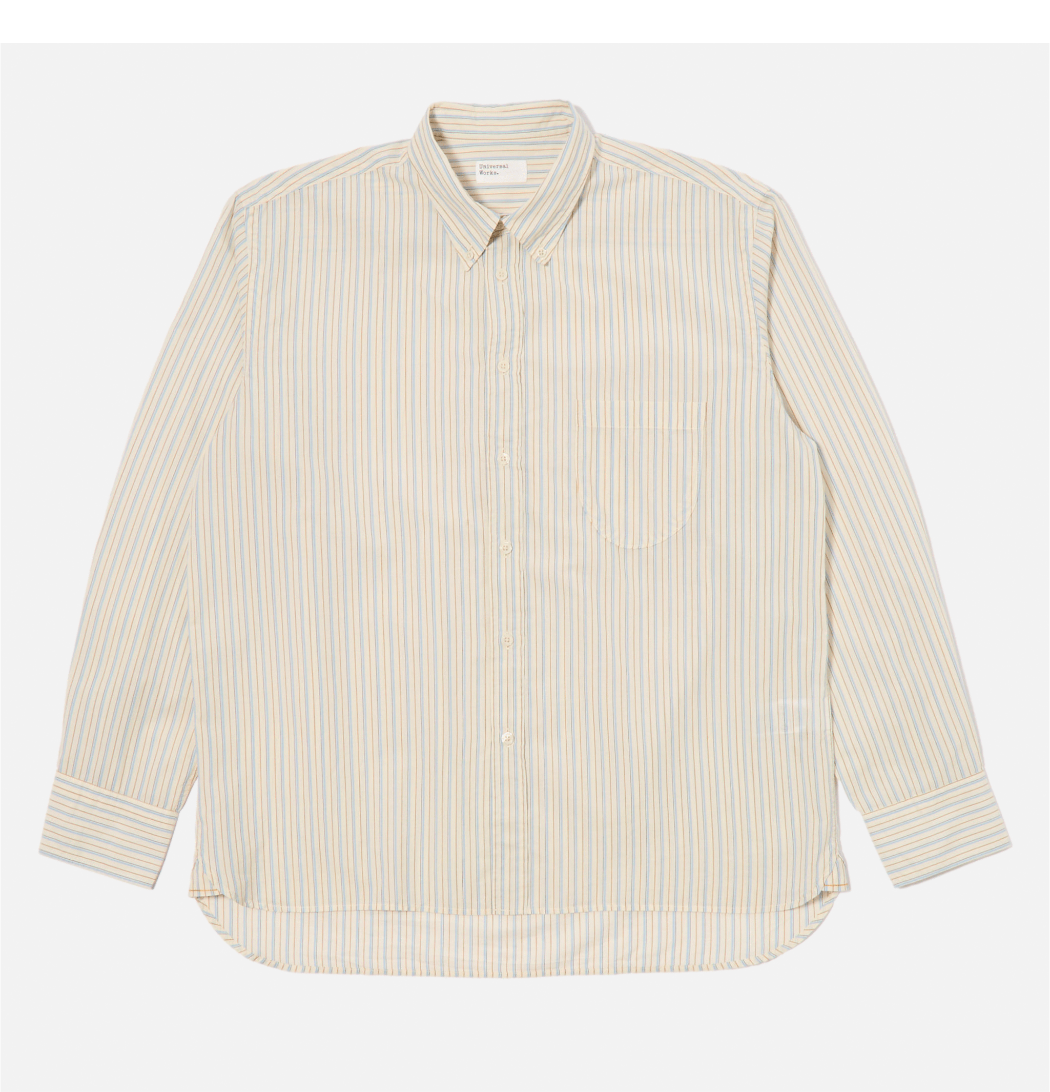 Universal Works Chemise Lazy Day Stripe Ecru
