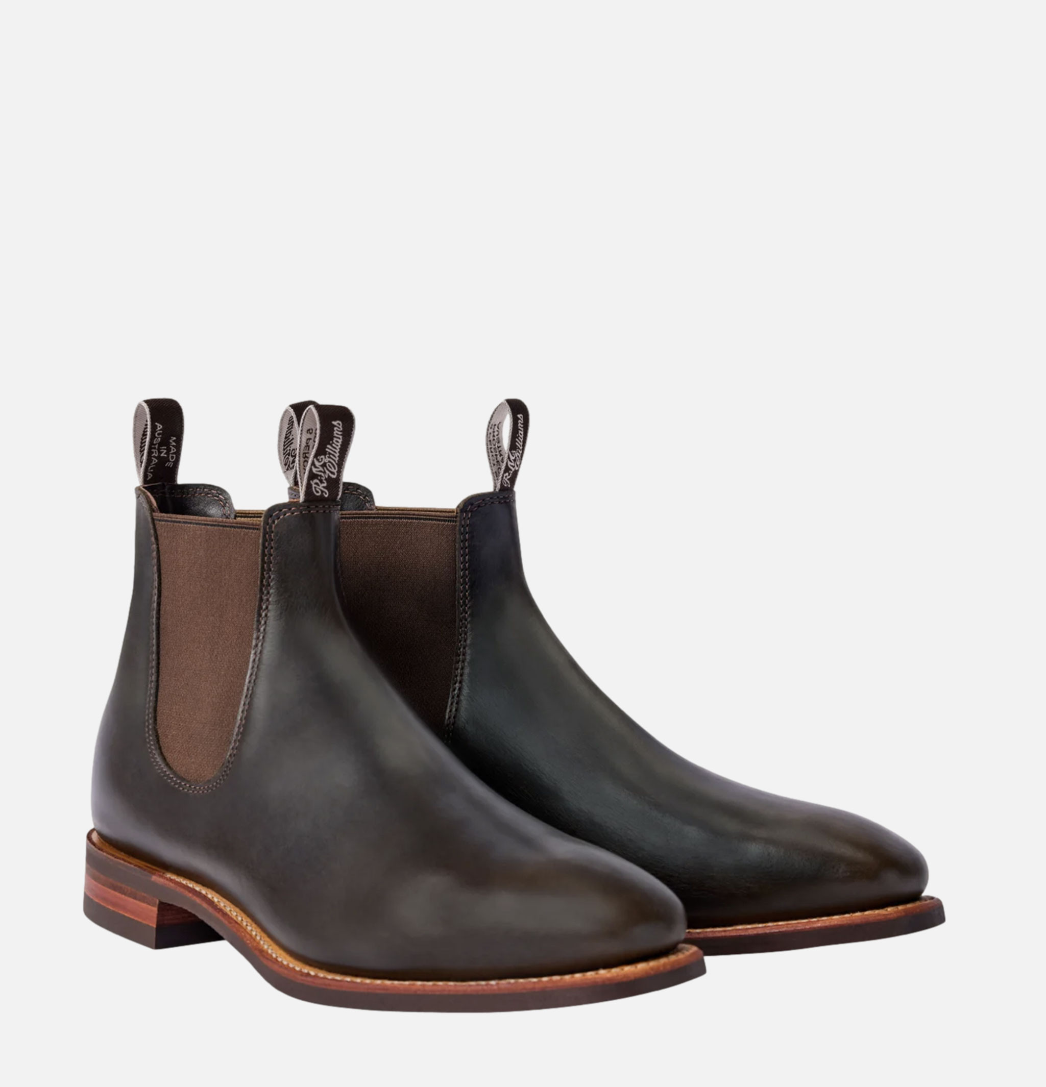 RM Williams Craftsman Comfort Boots in Dark Olive