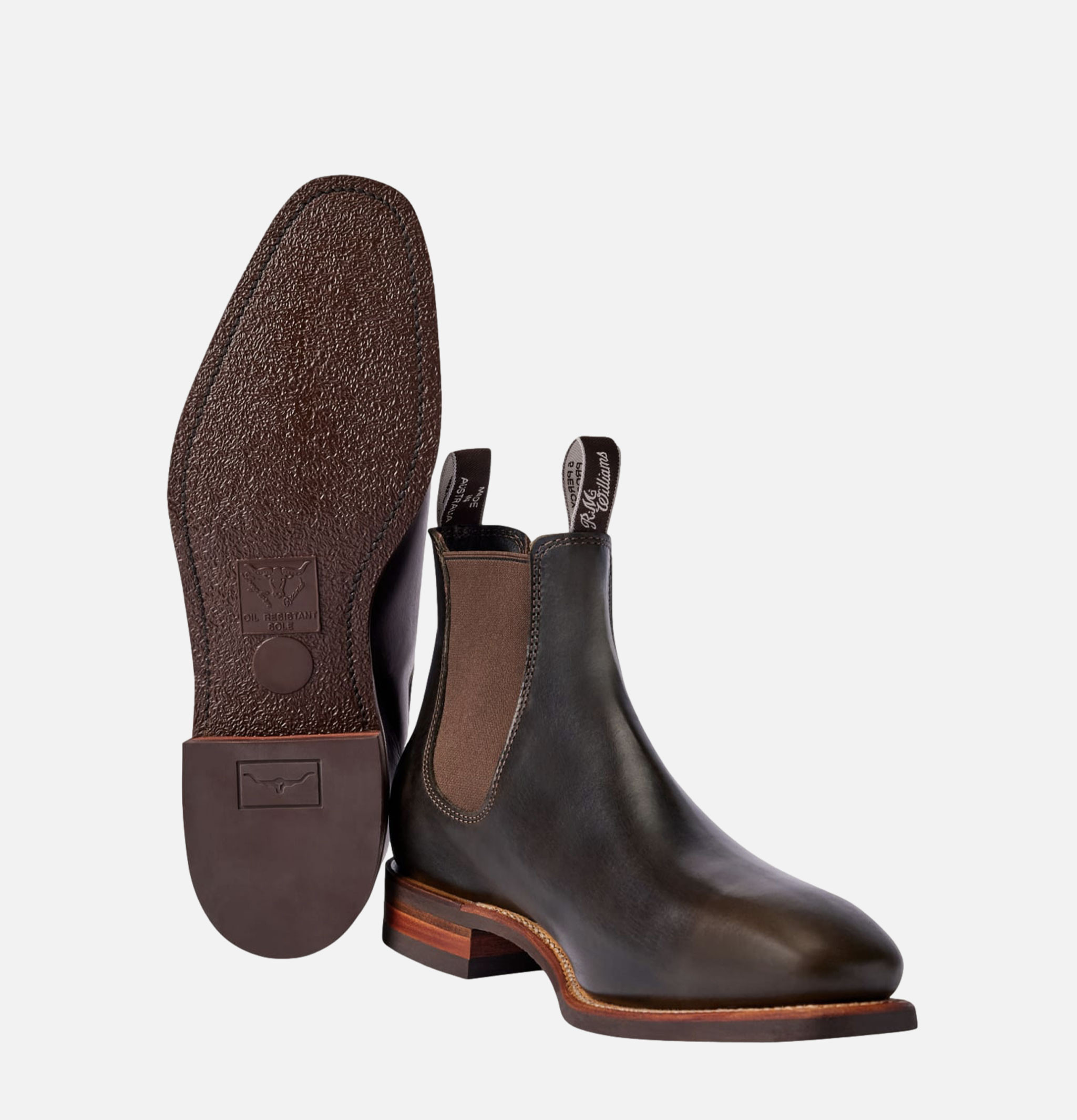 RM Williams Craftsman Comfort Boots in Dark Olive