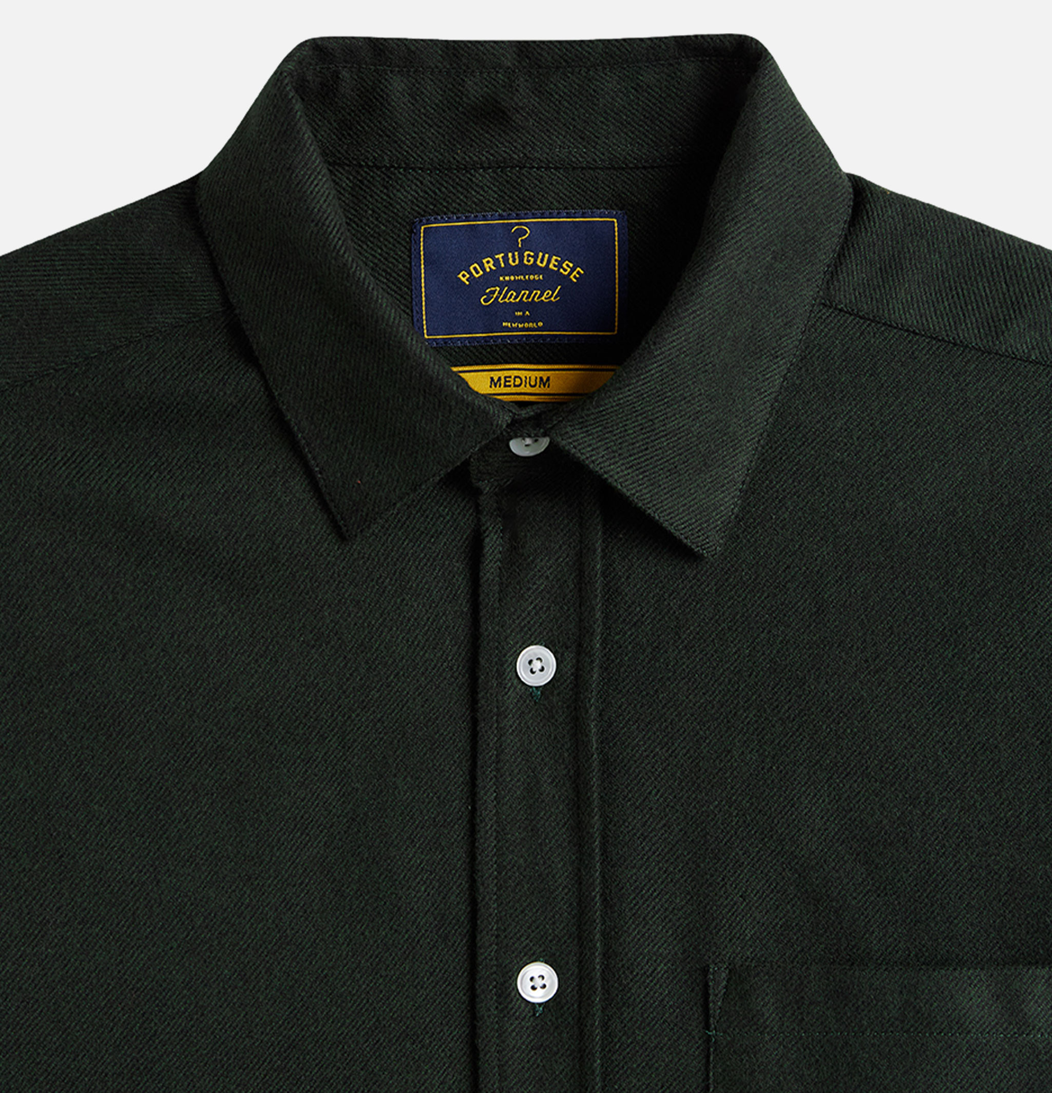 Portuguese Flannel Teca Shirt 2.0 Forest Green
