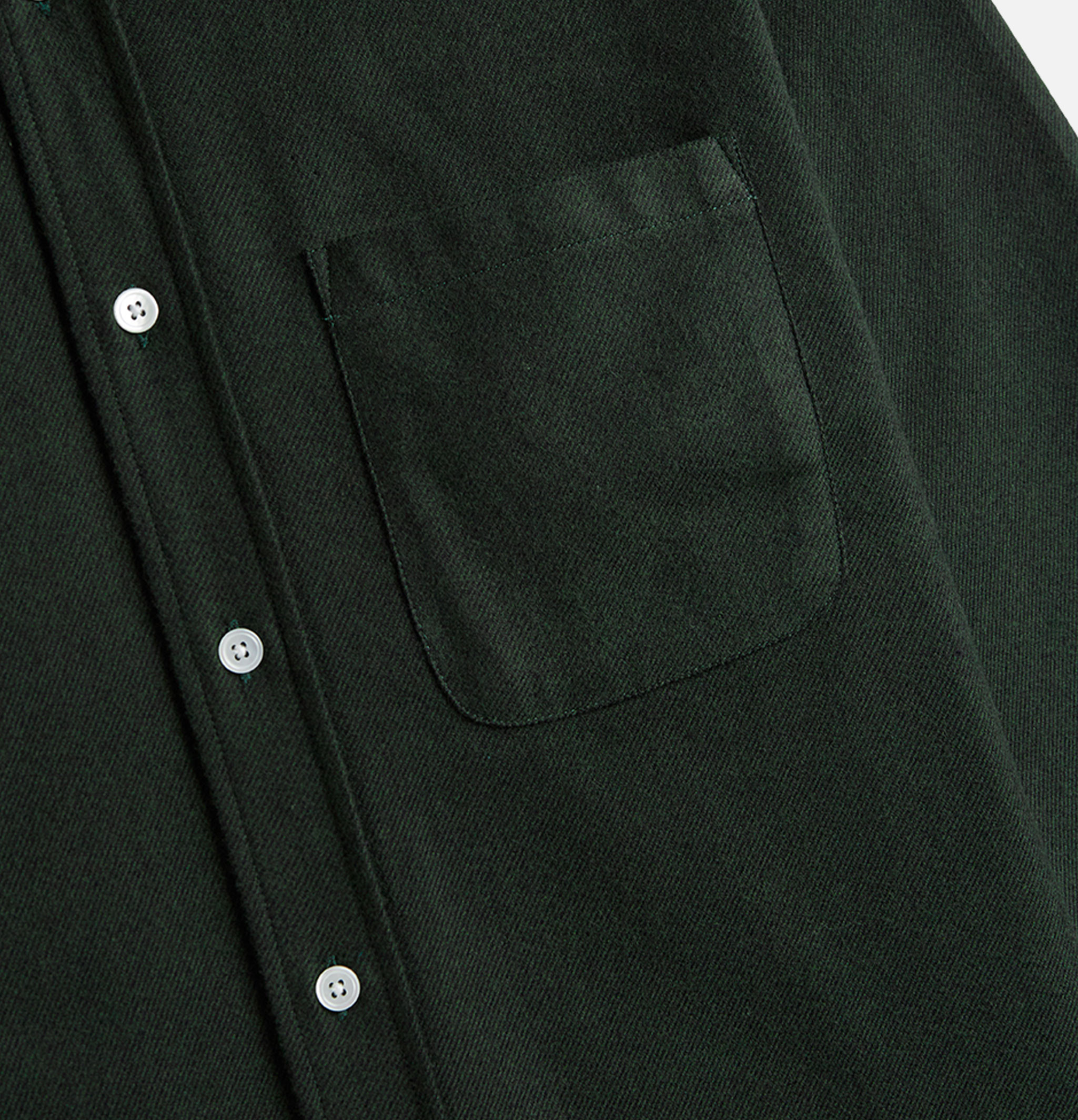 Portuguese Flannel Teca Shirt 2.0 Forest Green