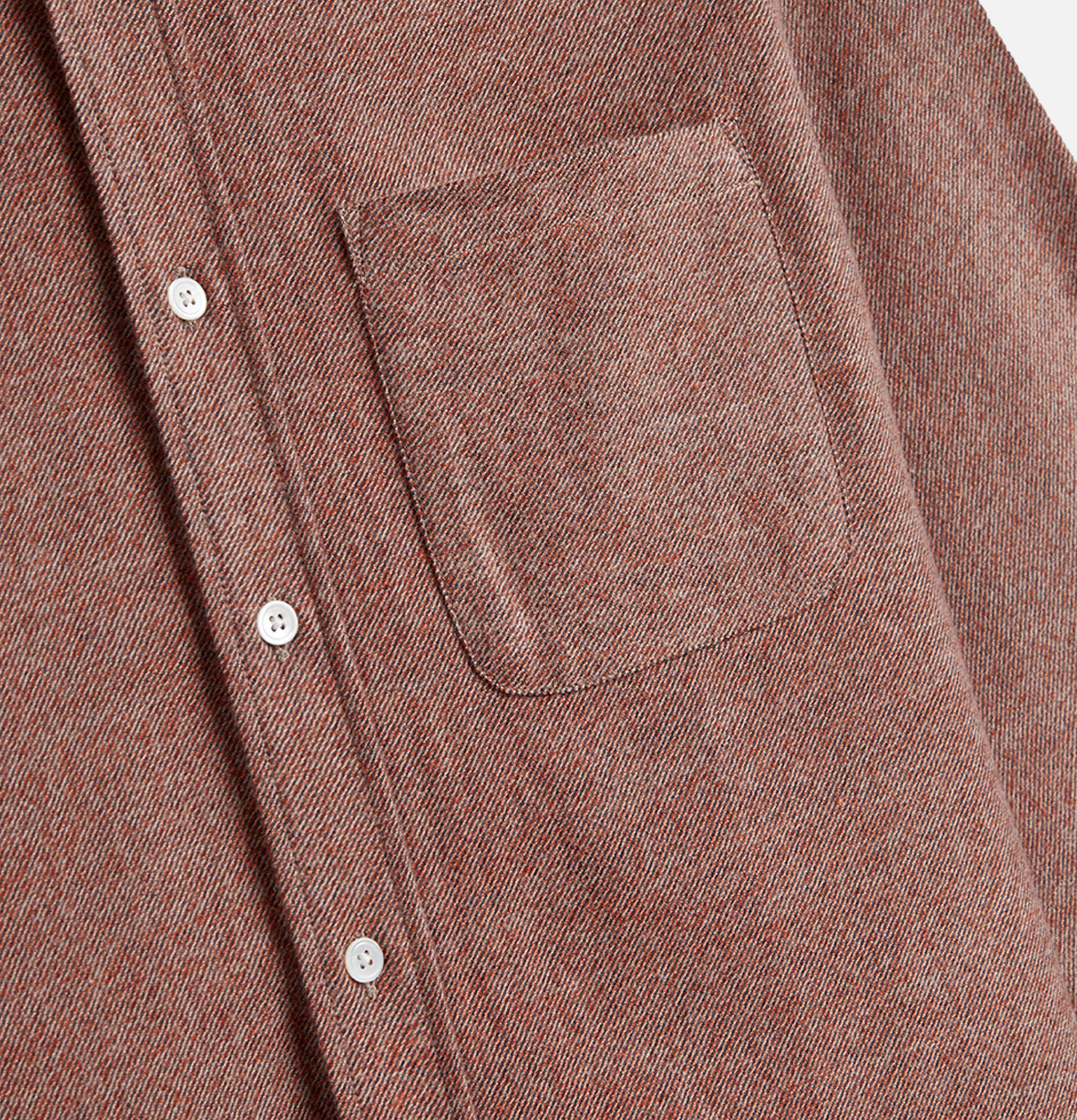 Portuguese Flannel Teca Shirt 2.0 Brick