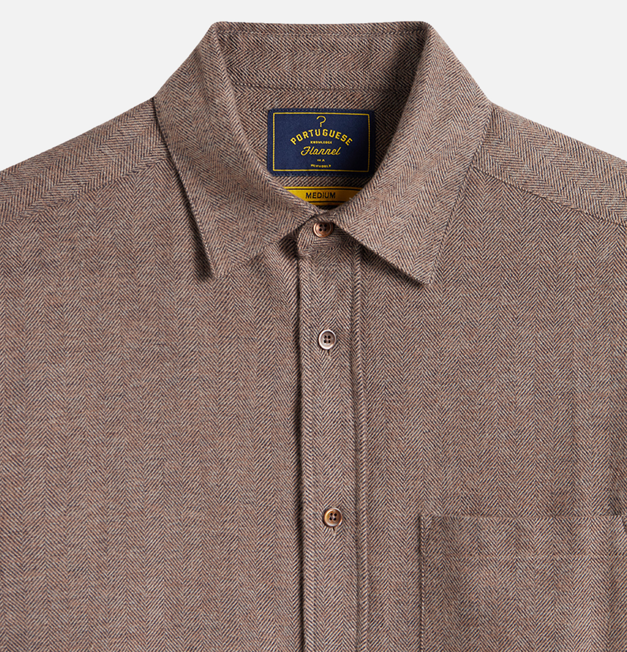 Portuguese Flannel Chemise Espiga Marron