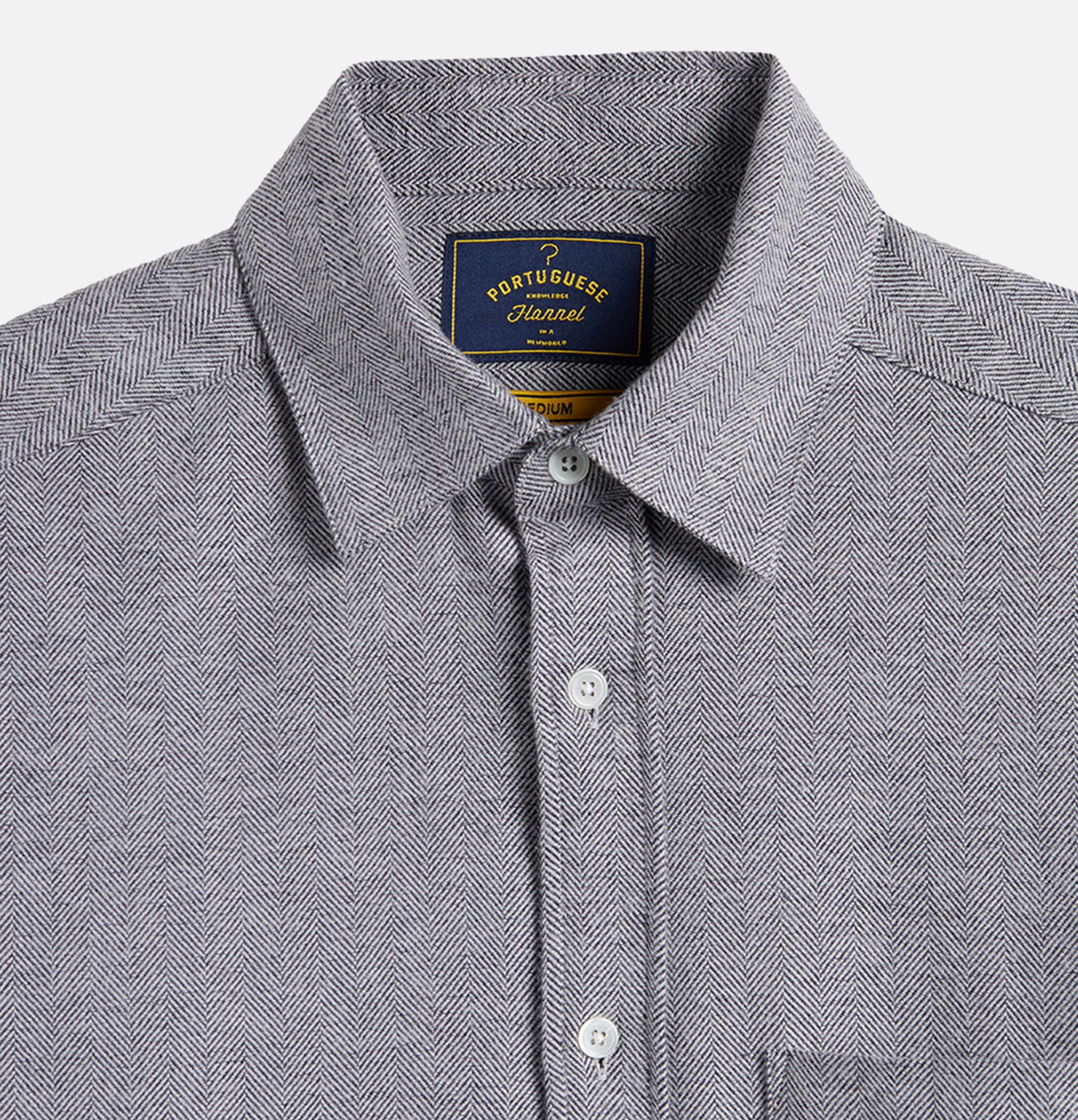 Portuguese Flannel Chemise Espiga Grise
