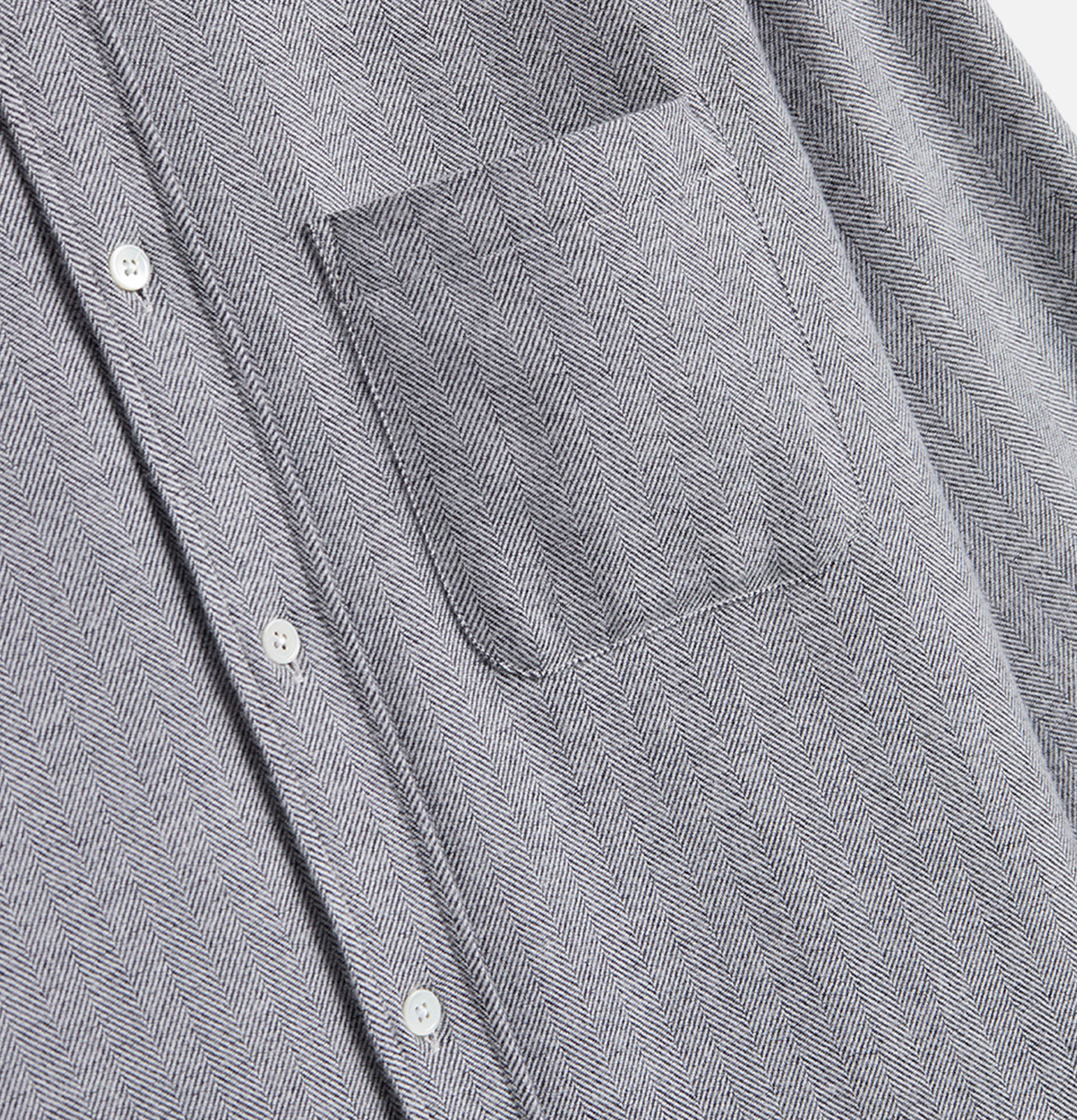 Portuguese Flannel Chemise Espiga Grise