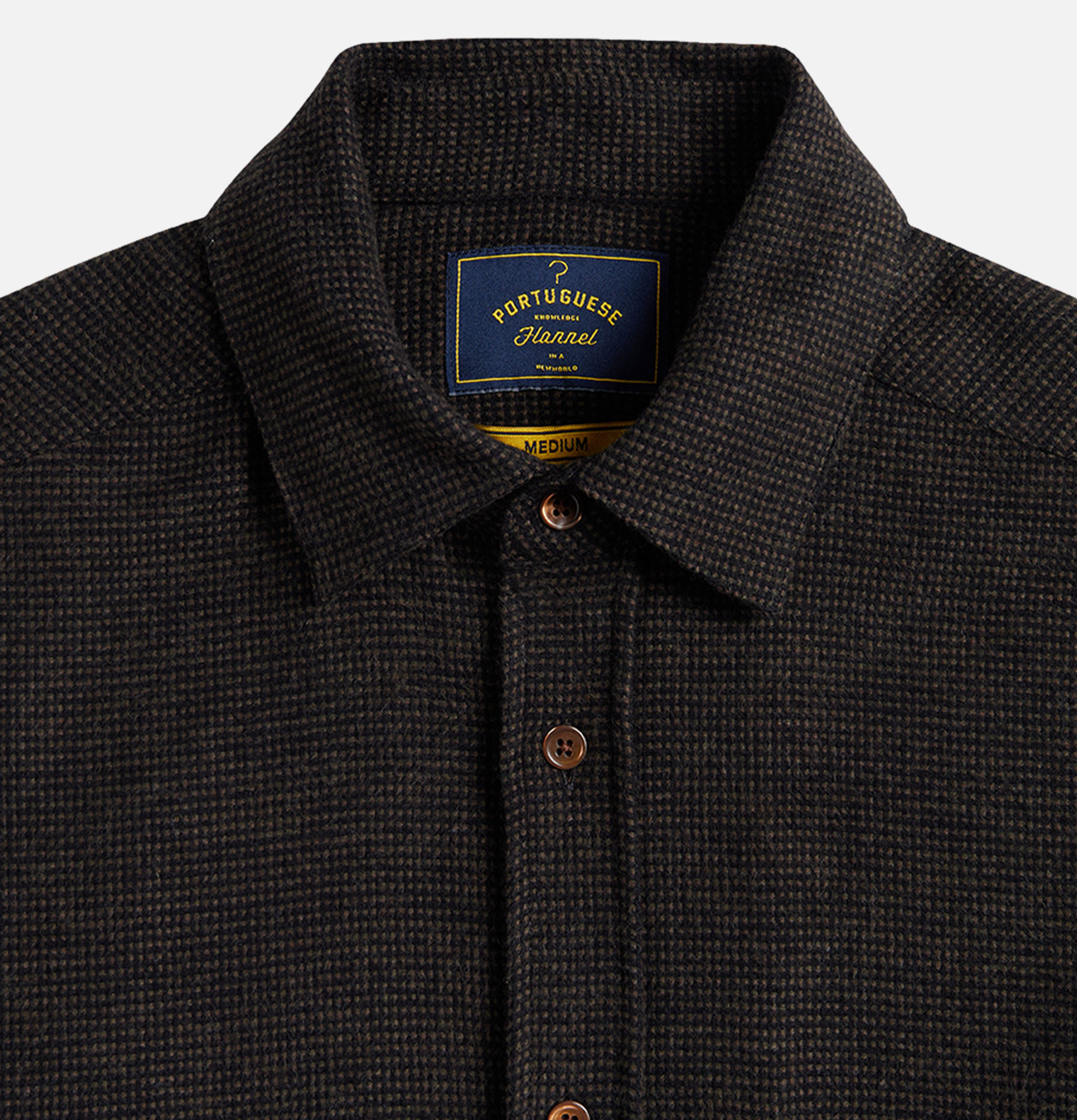 Portuguese Flannel Chemise Sounds Marron