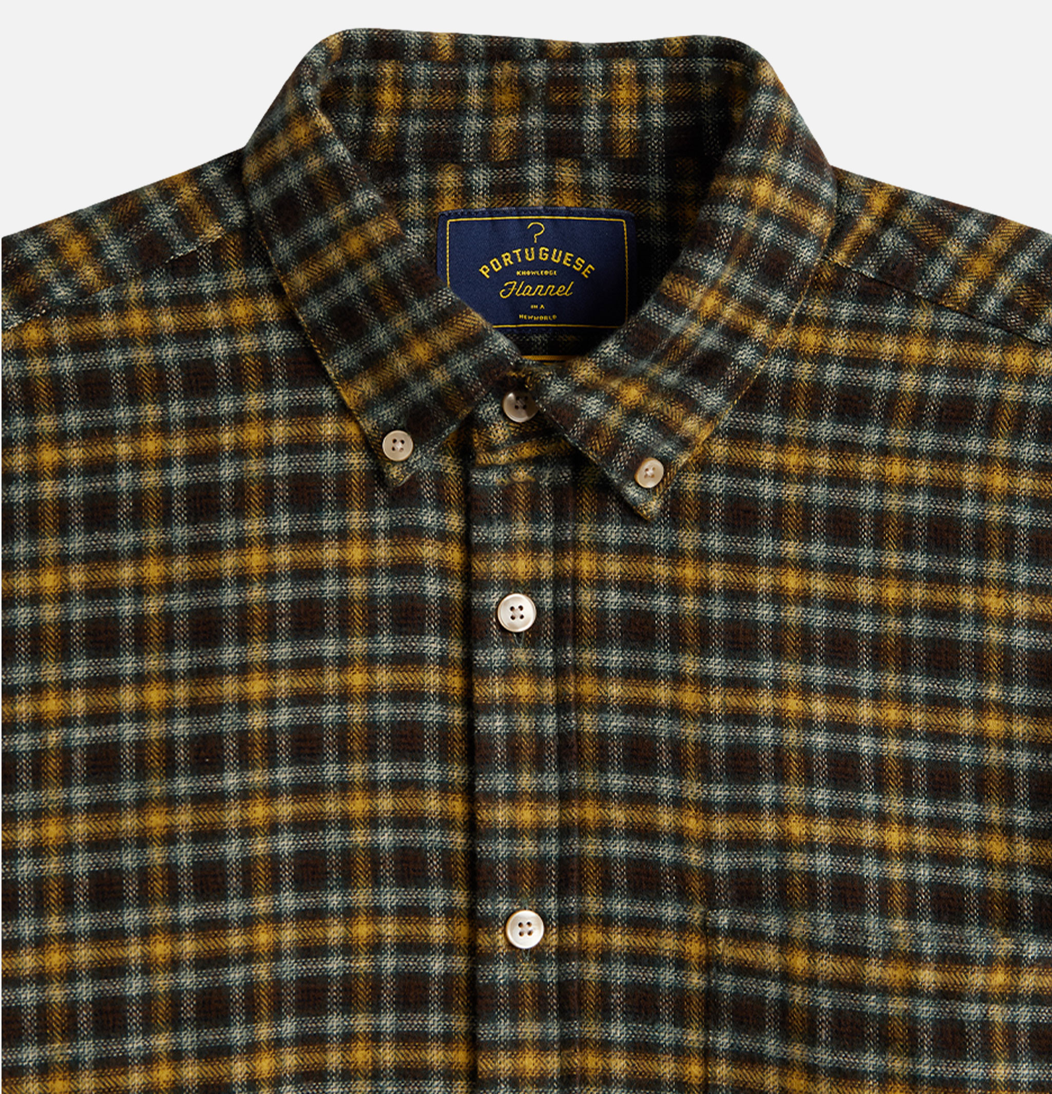 Portuguese Flannel Chemise Vouga Verte