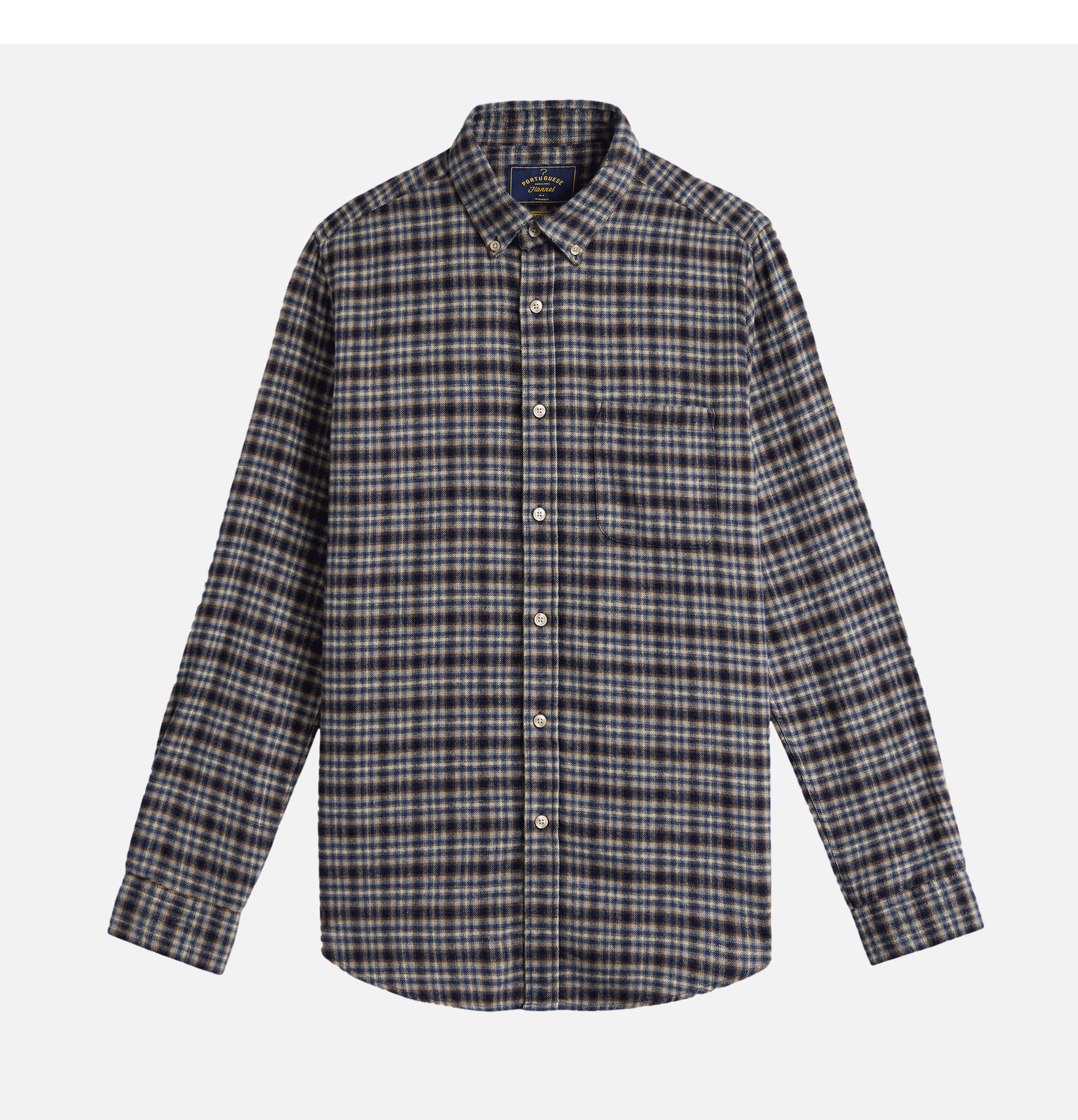 Portuguese Flannel Chemise Vouga Navy
