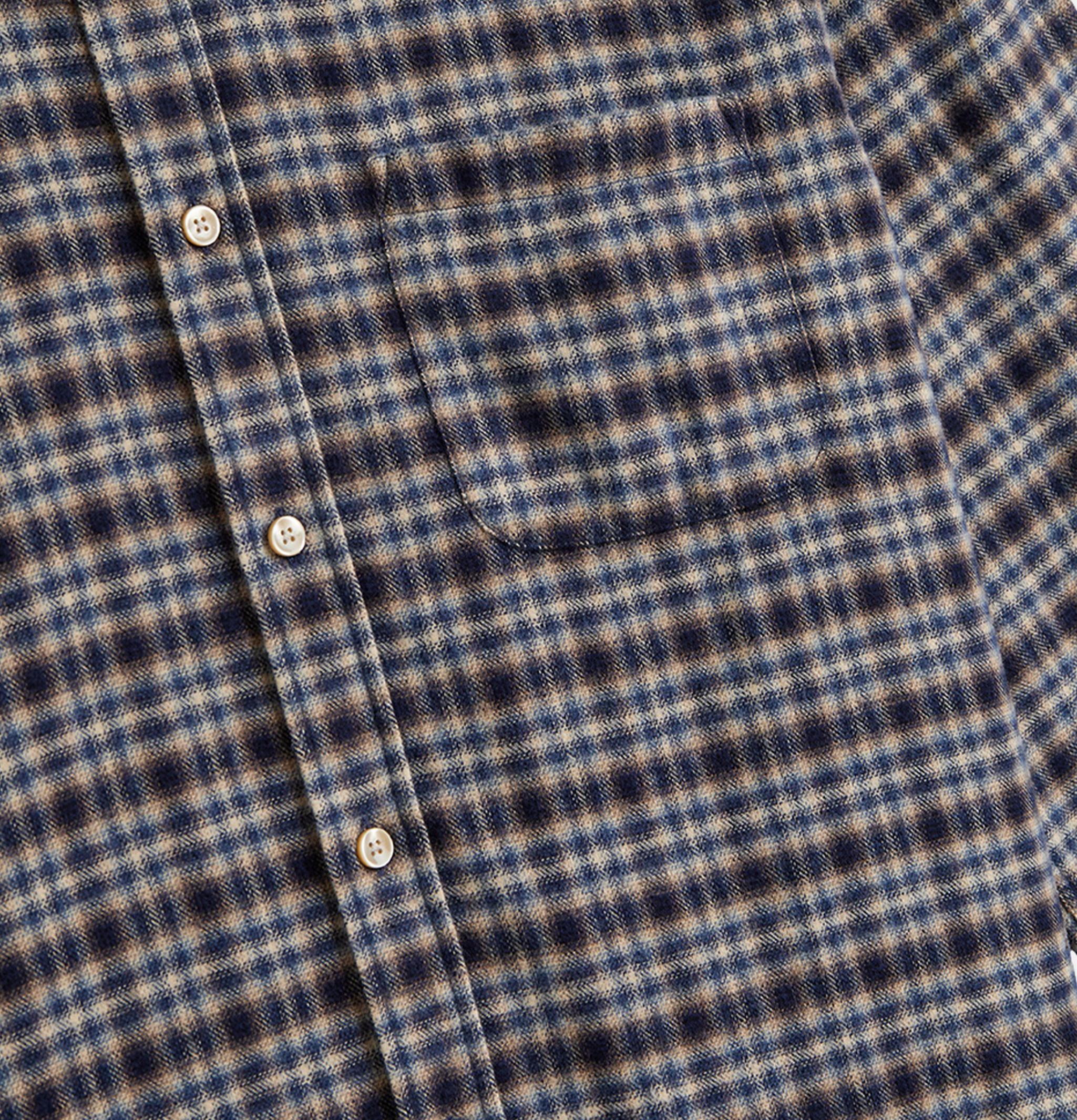 Portuguese Flannel Chemise Vouga Navy