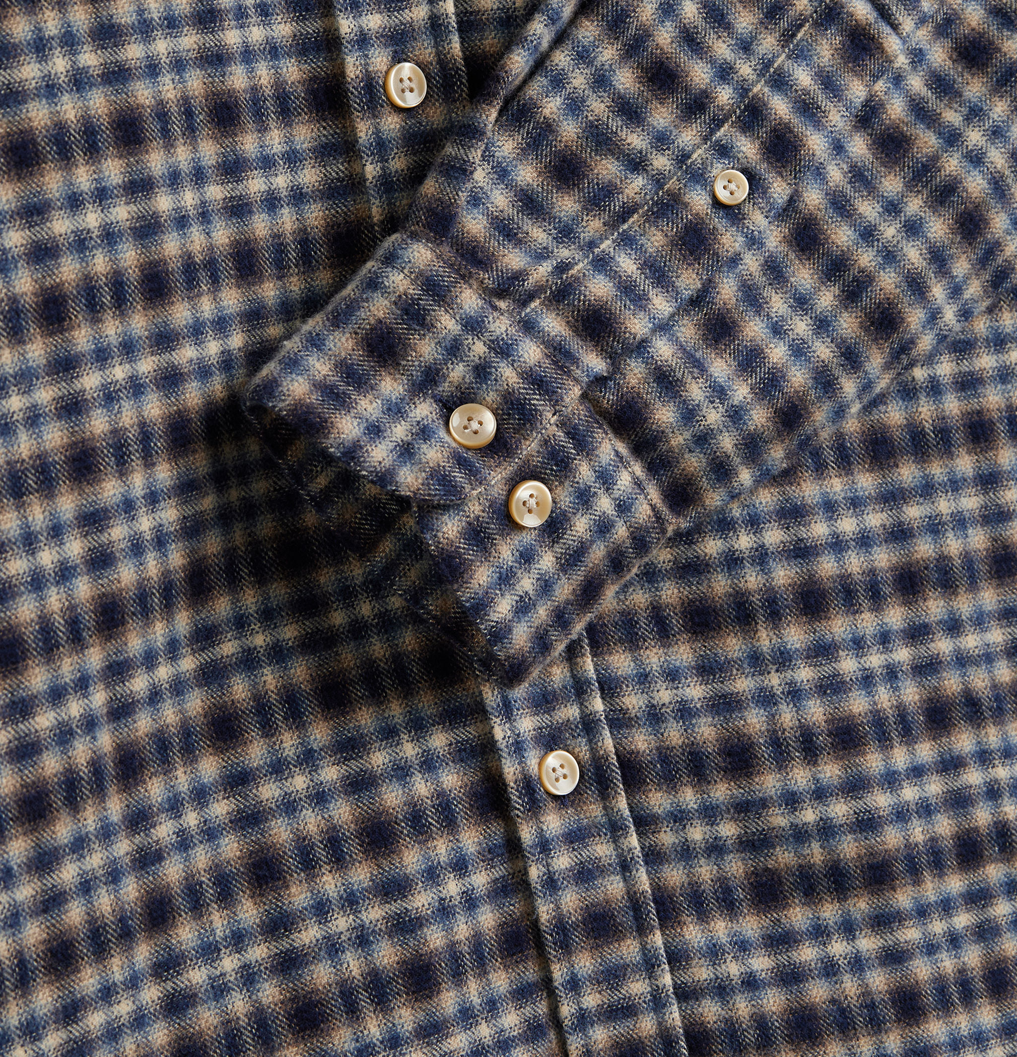 Portuguese Flannel Chemise Vouga Navy