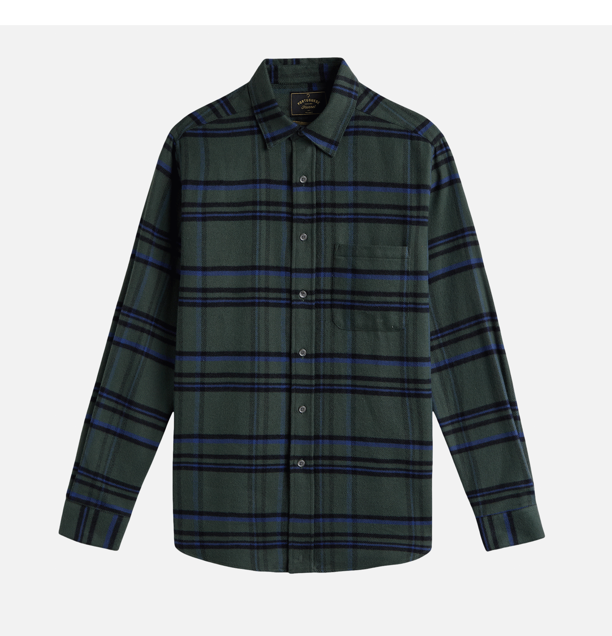 Portuguese Flannel Chemise Box Verte
