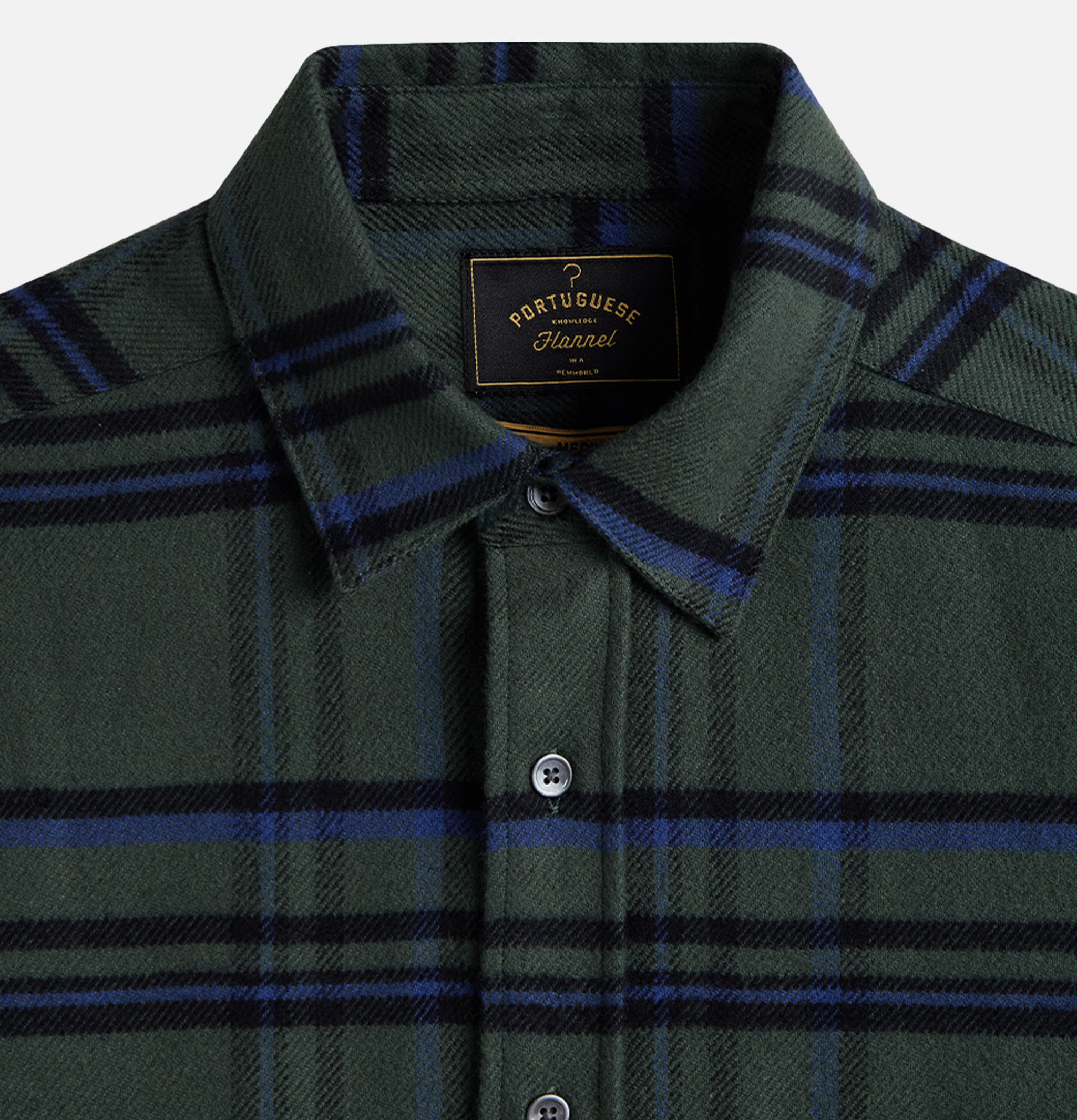 Portuguese Flannel Chemise Box Verte