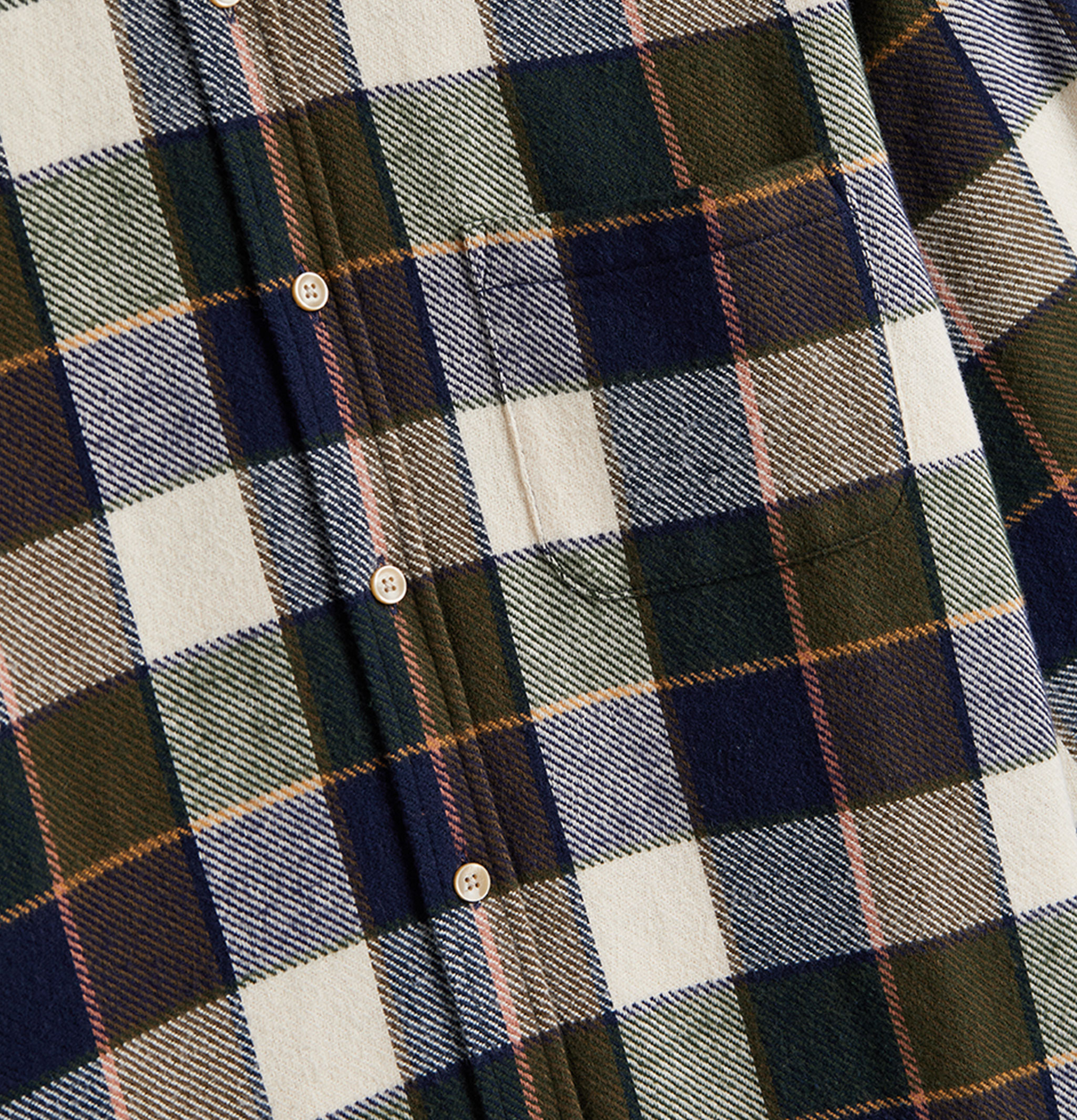 Portuguese Flannel Chemise Pine Verte