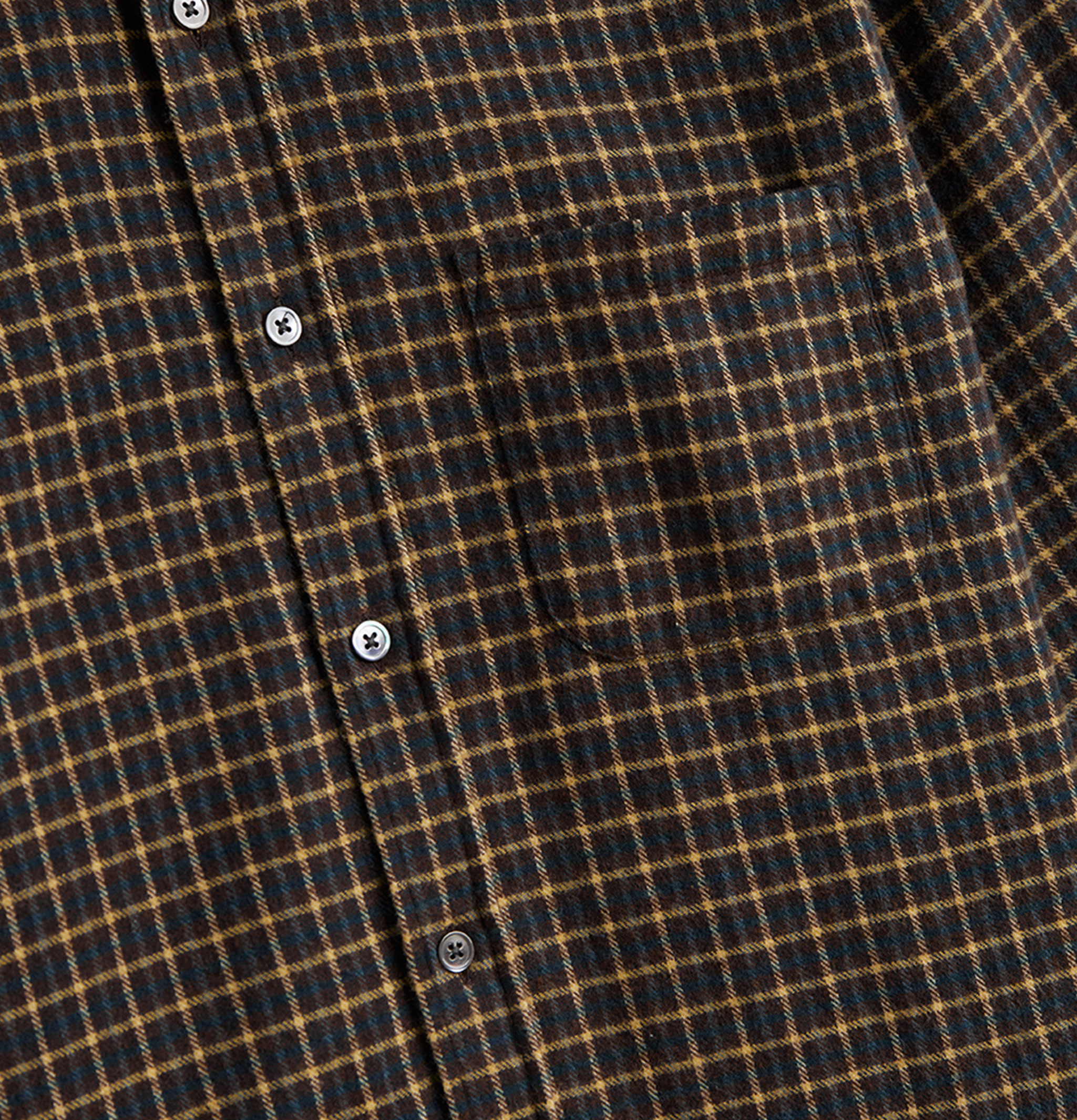 Portuguese Flannel Shirt Terra Brown