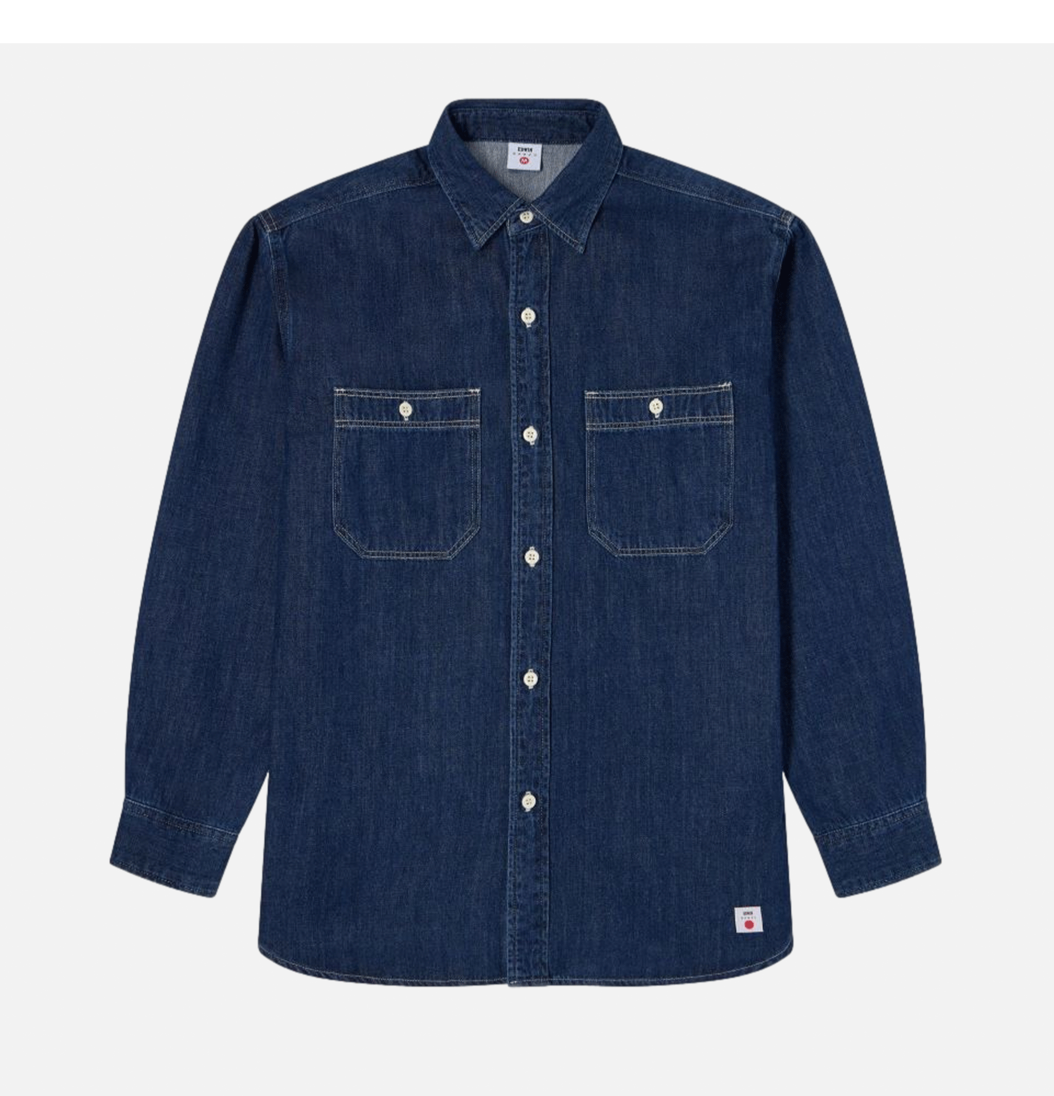 Edwin Work Shirt Blue Dark Used