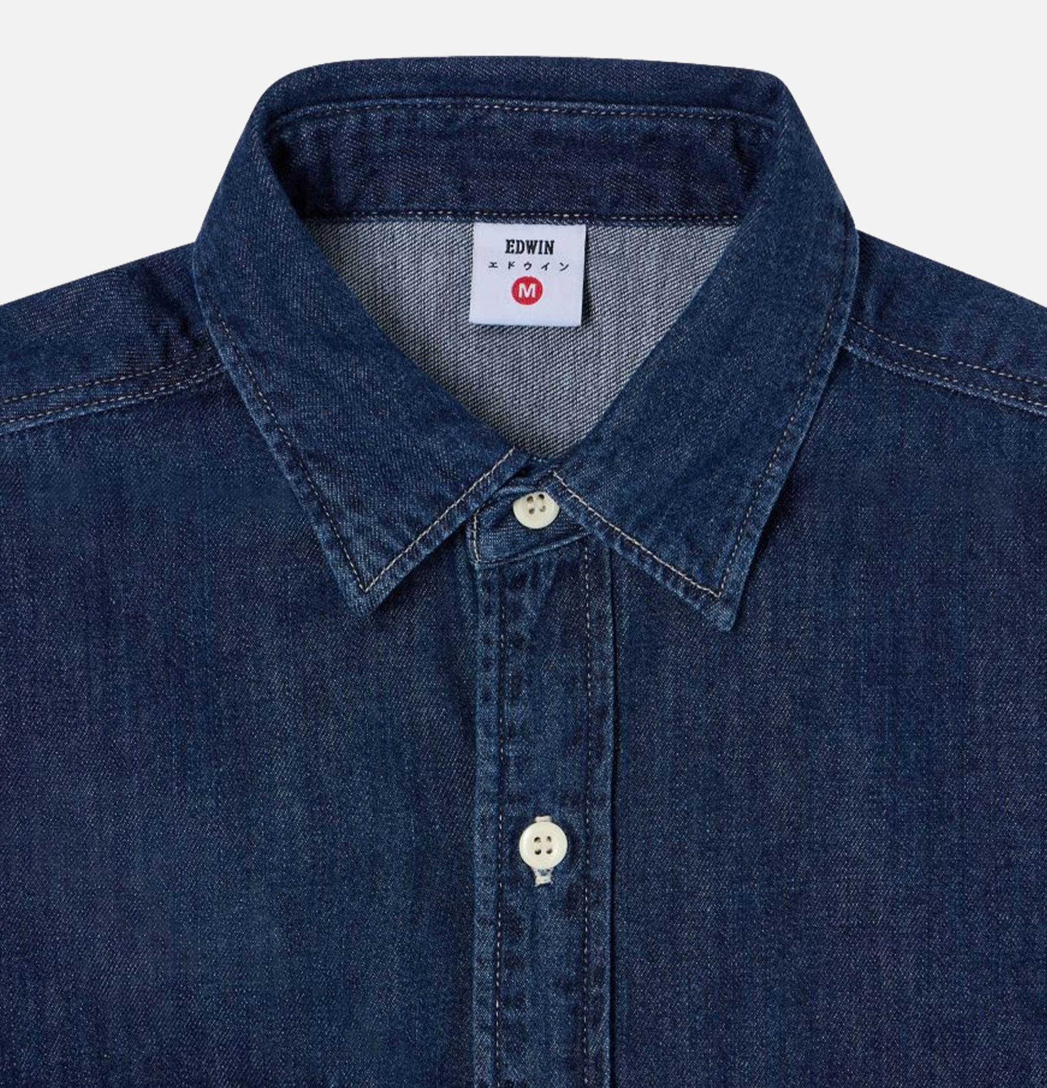 Edwin Work Shirt Blue Dark Used
