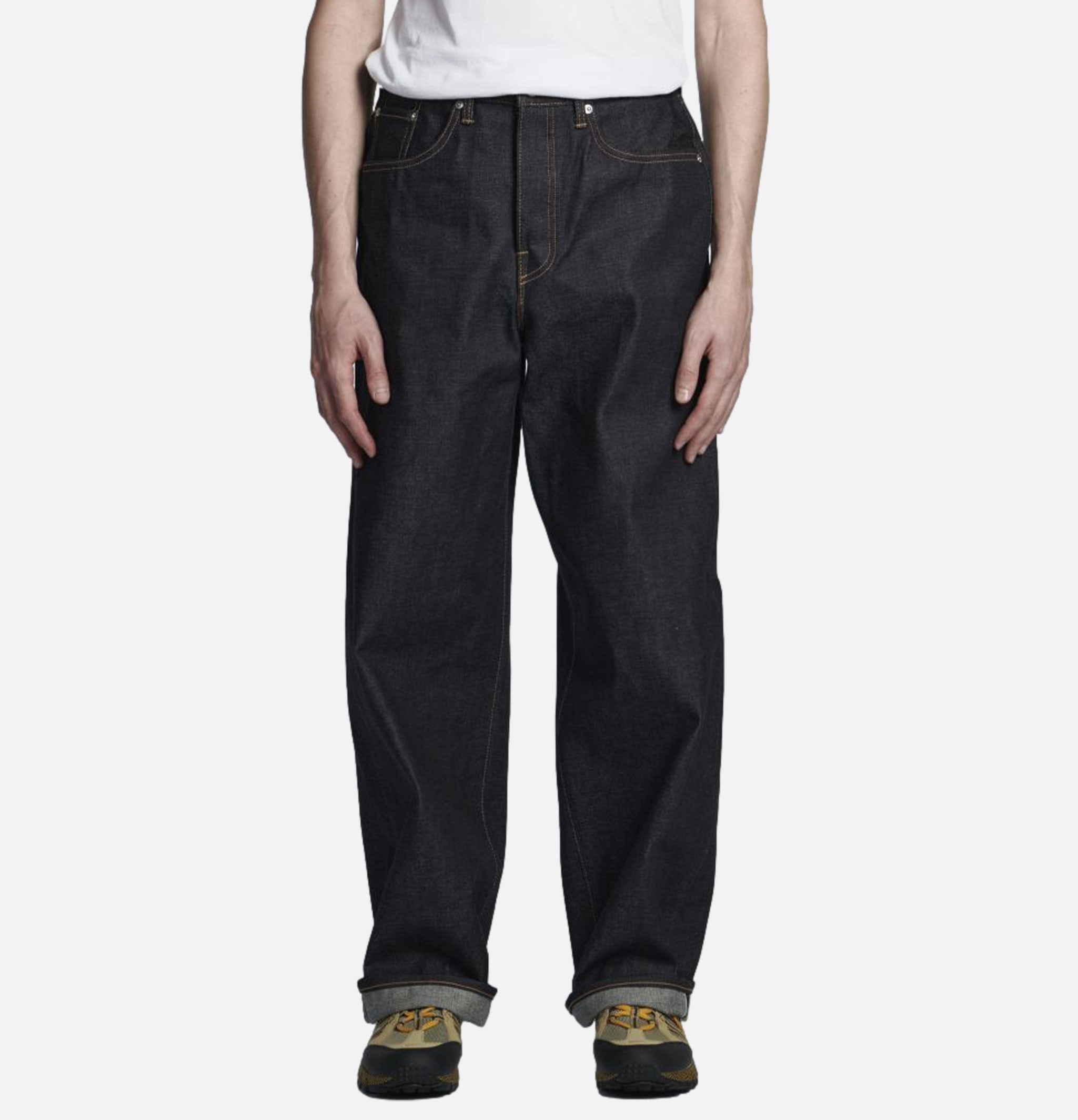 EDWIN Wide Pant Kurabo Blue Unwashed