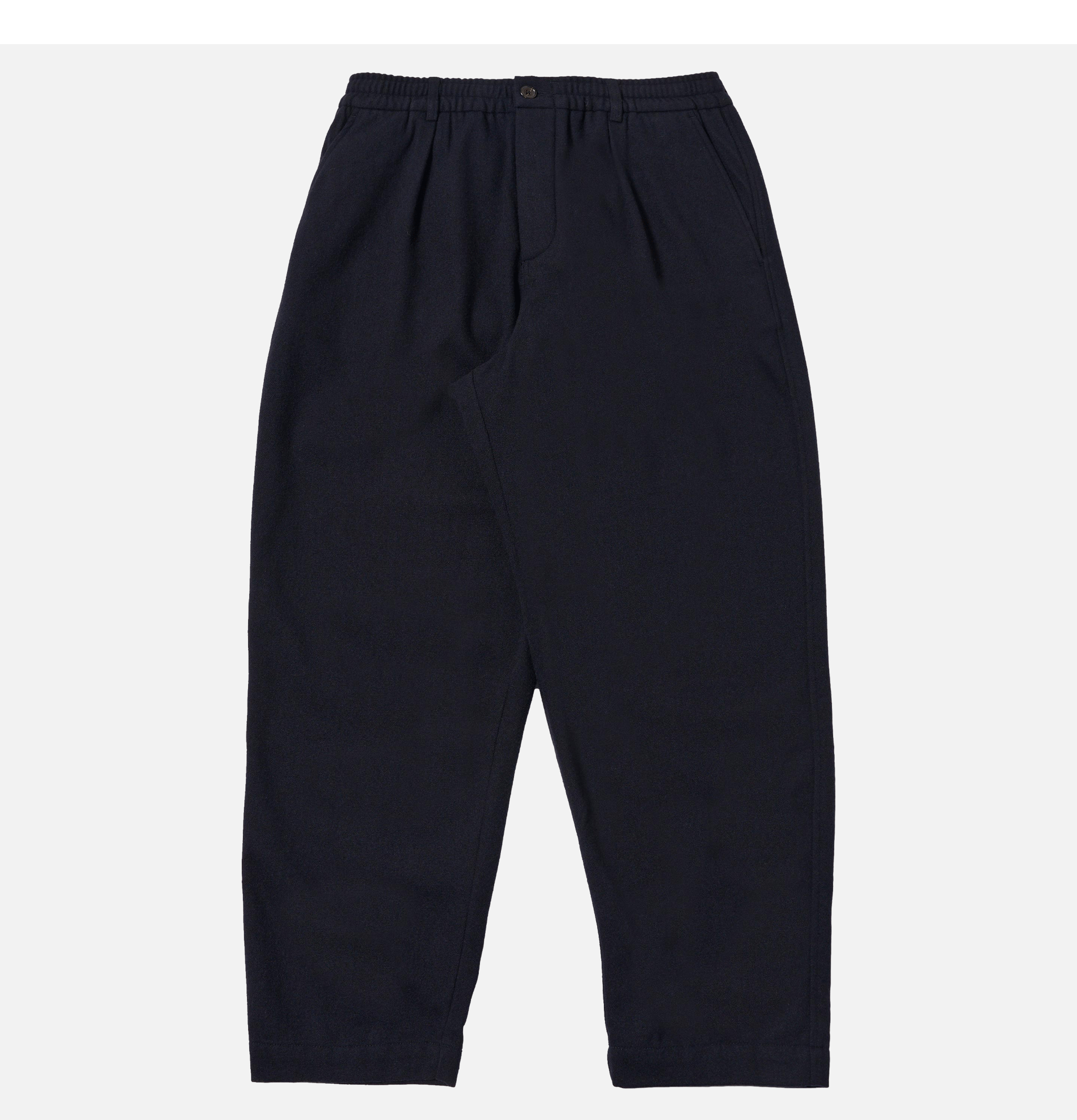 Universal Works Pleated Track Pant Wool Dark Navy
