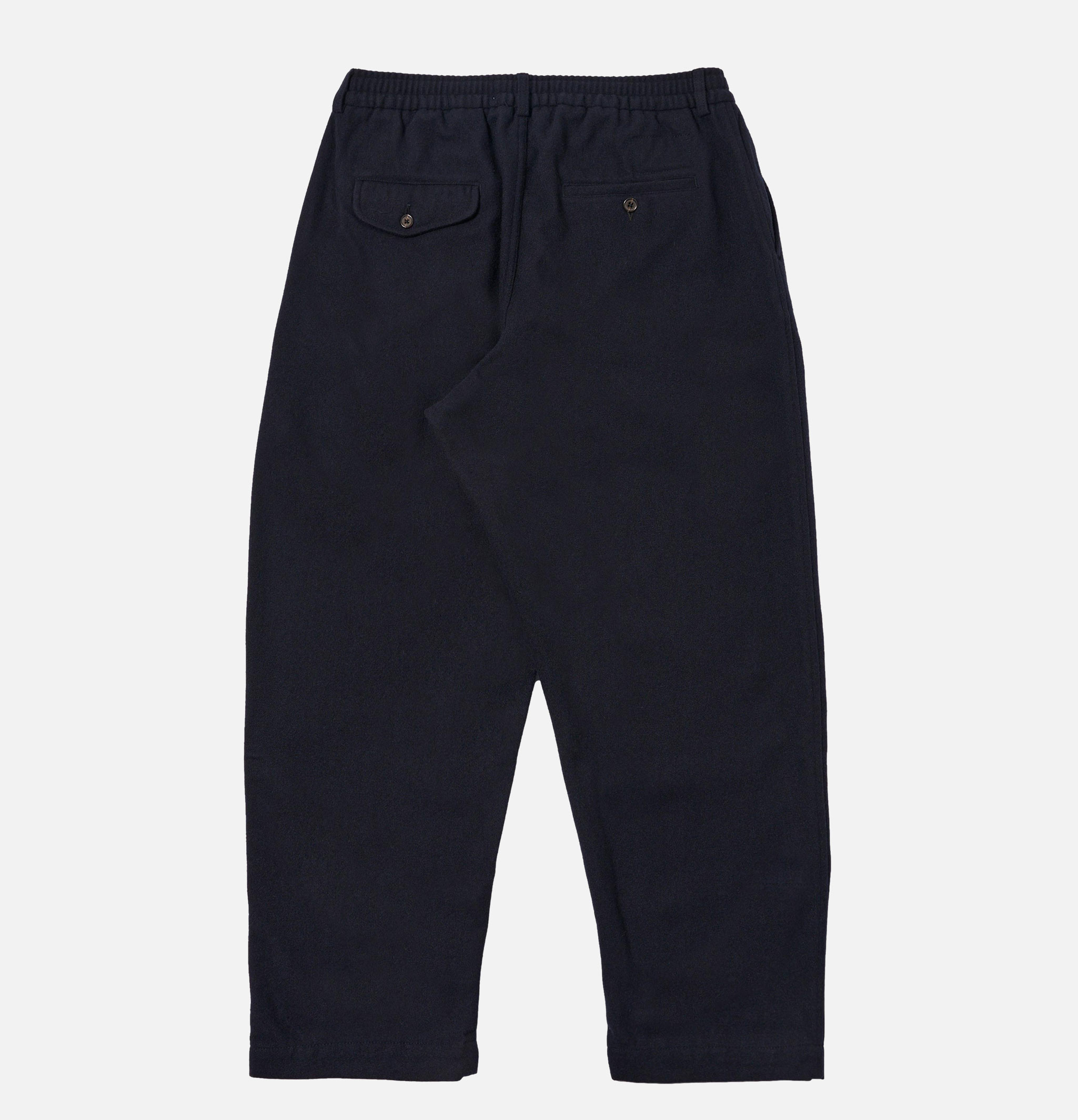 Universal Works Pleated Track Pant Wool Dark Navy