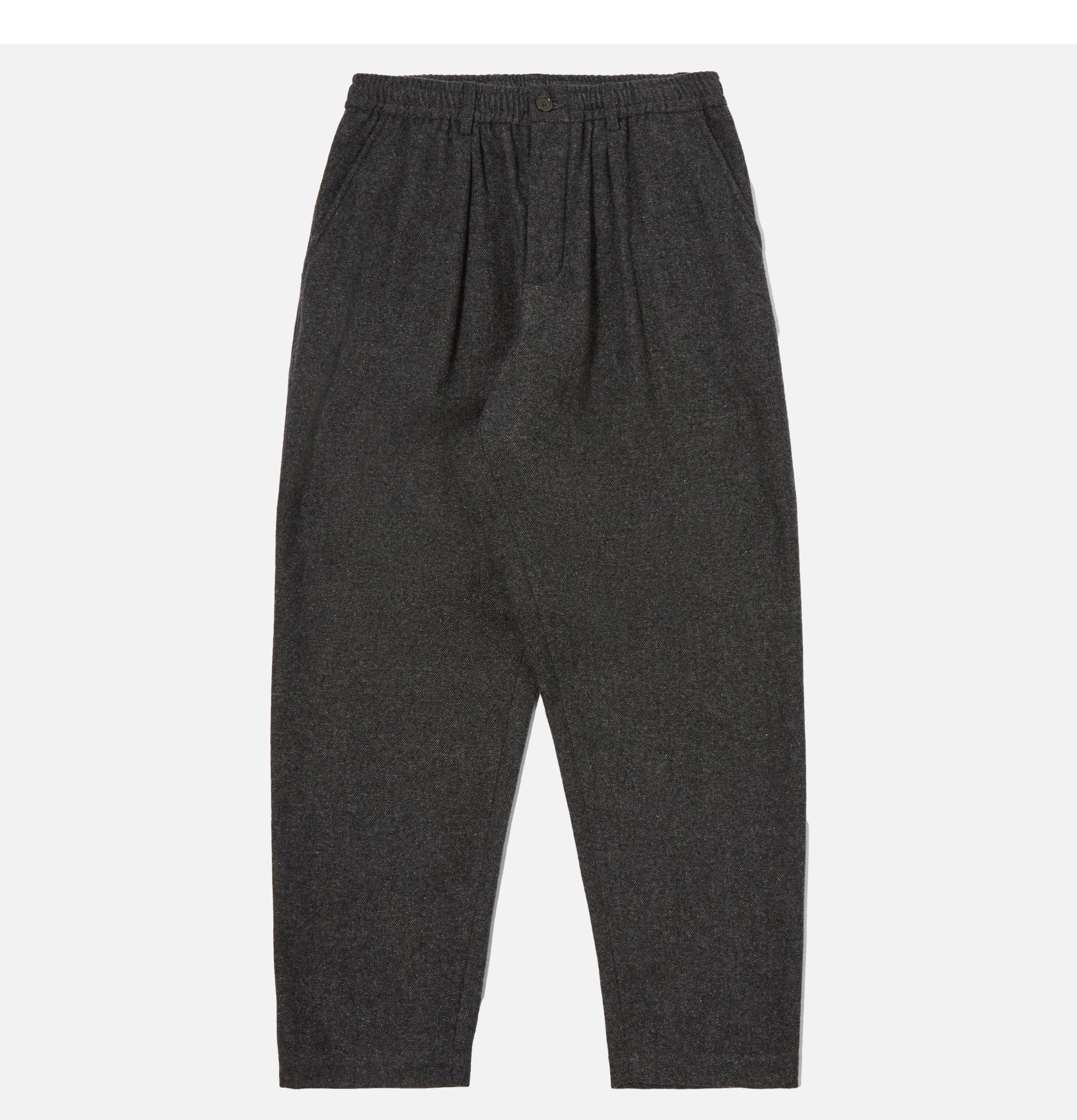 Universal Works Pleated Track Pant Wool Grey