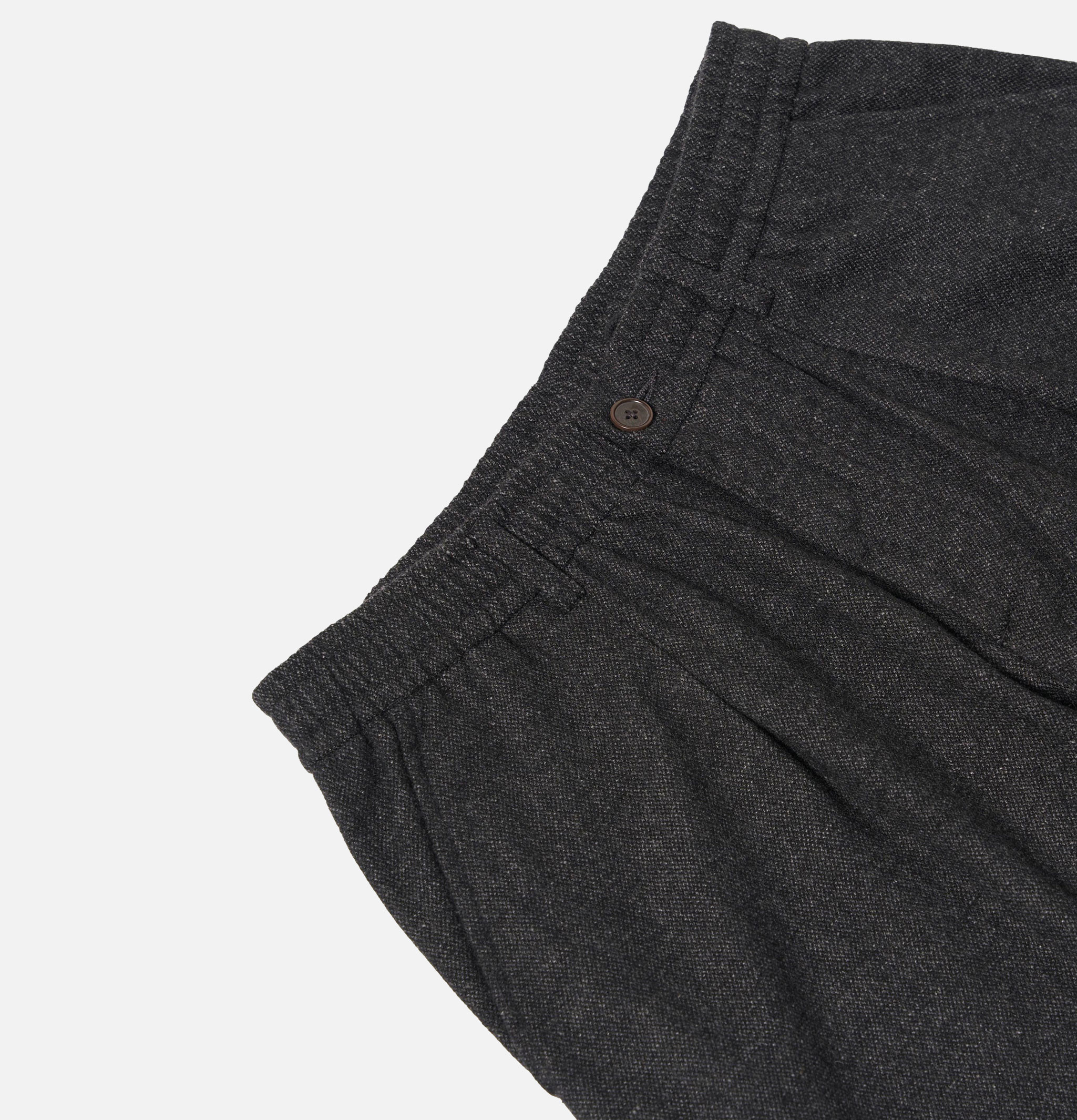 Universal Works Pantalon Pleated Track Laine Gris