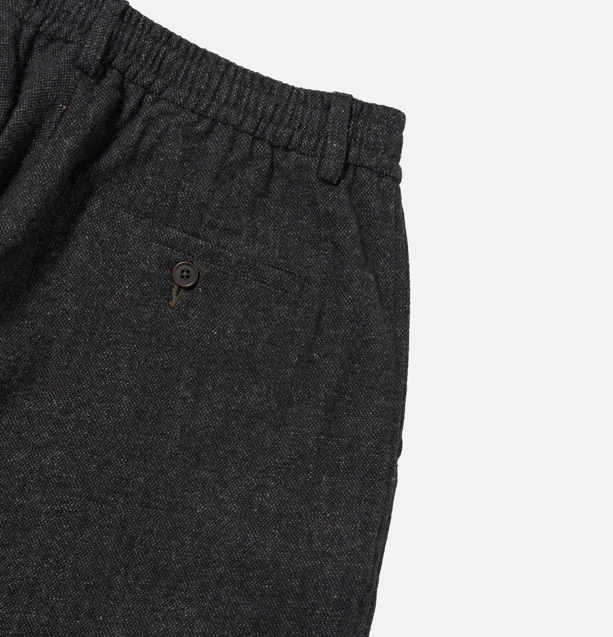 Universal Works Pantalon Pleated Track Laine Gris