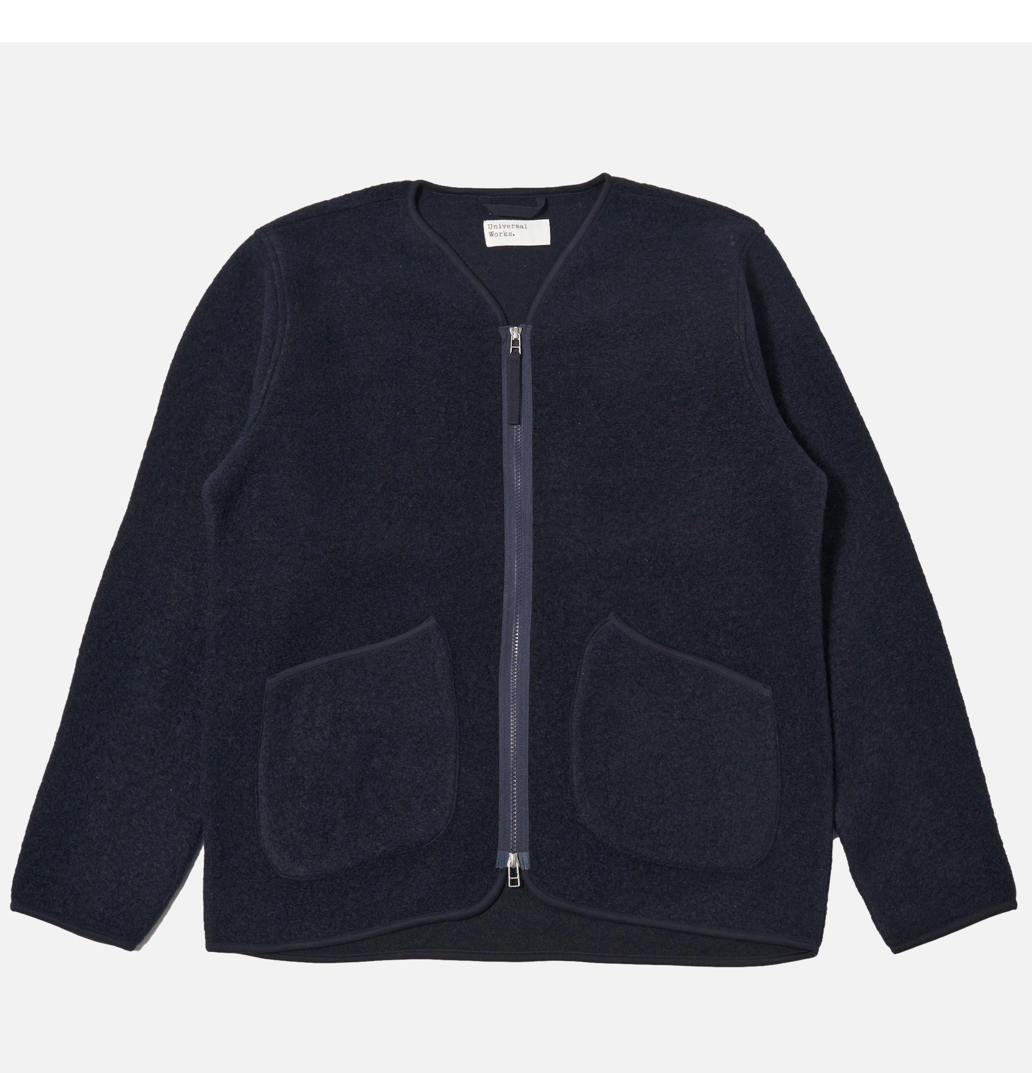 Universal Works Zip Liner Jacket Wool Navy