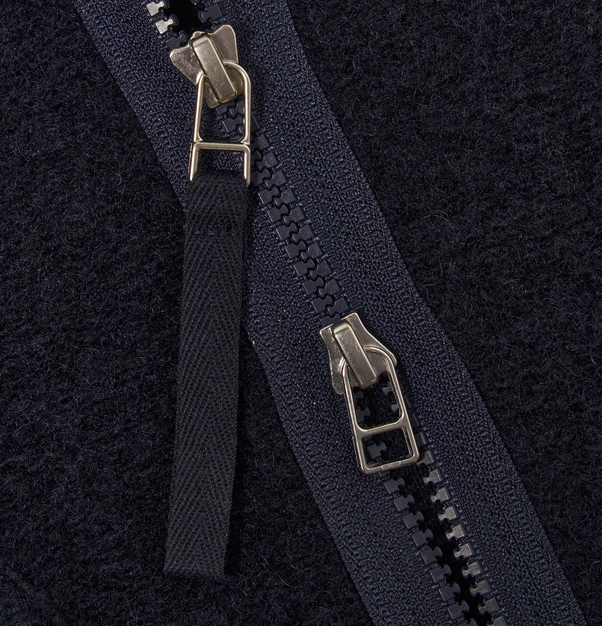Universal Works Zip Liner Jacket Wool Navy