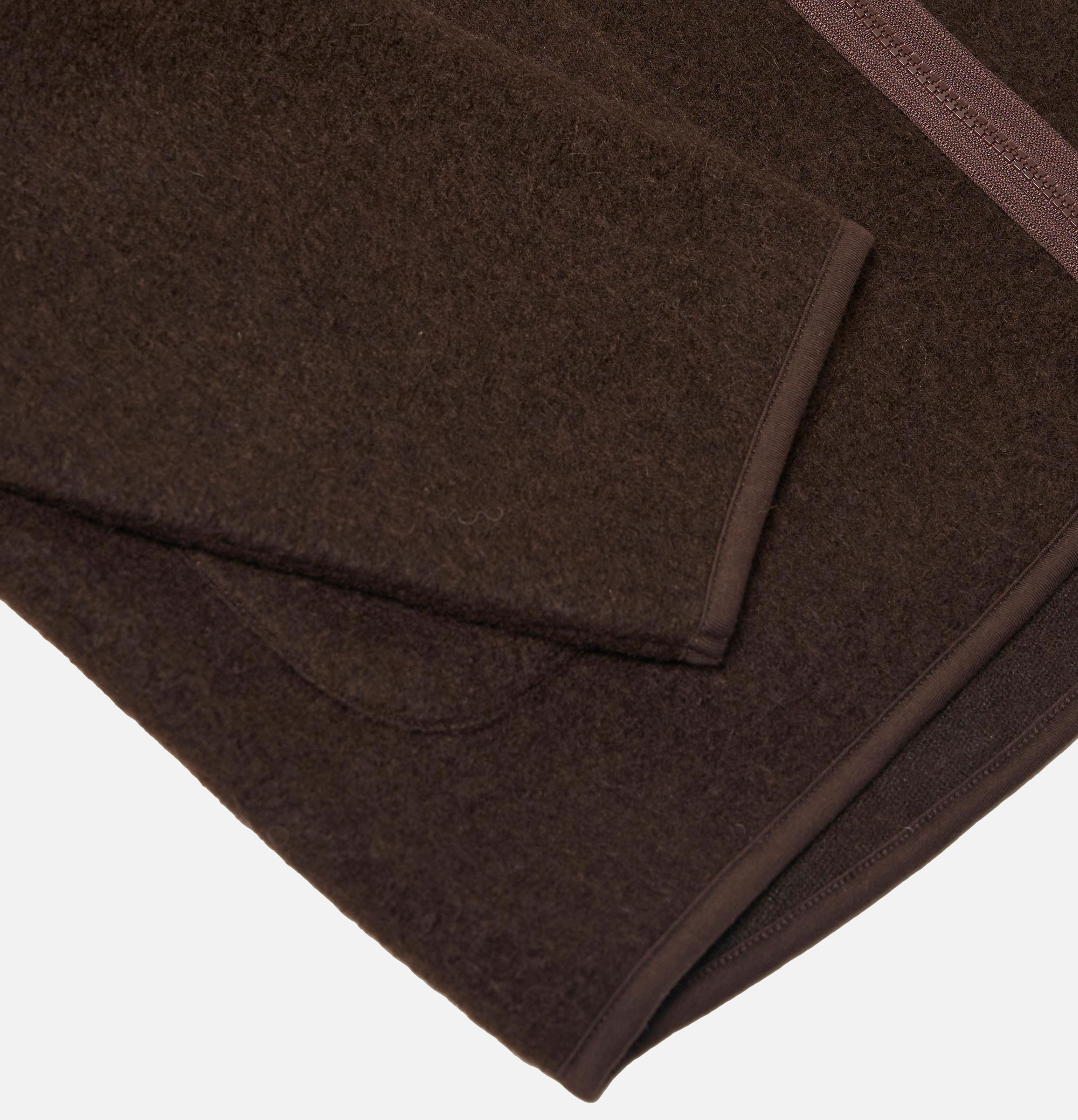 Universal Works Zip Liner Jacket Wool Brown
