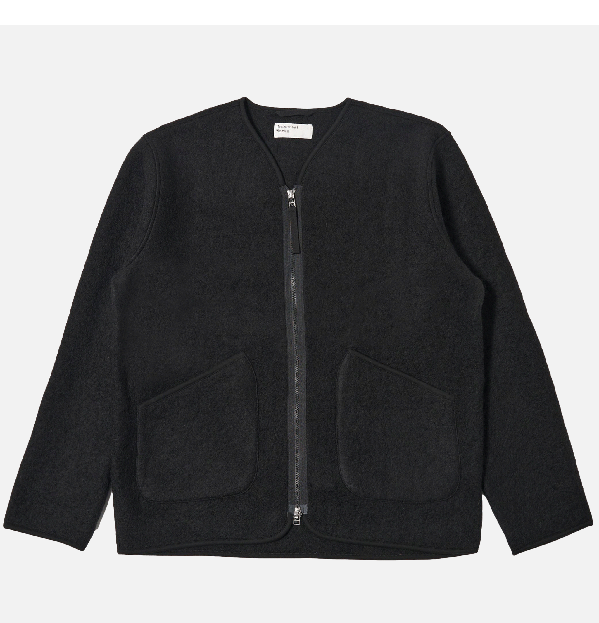 Universal Works Zip Liner Jacket Wool Black