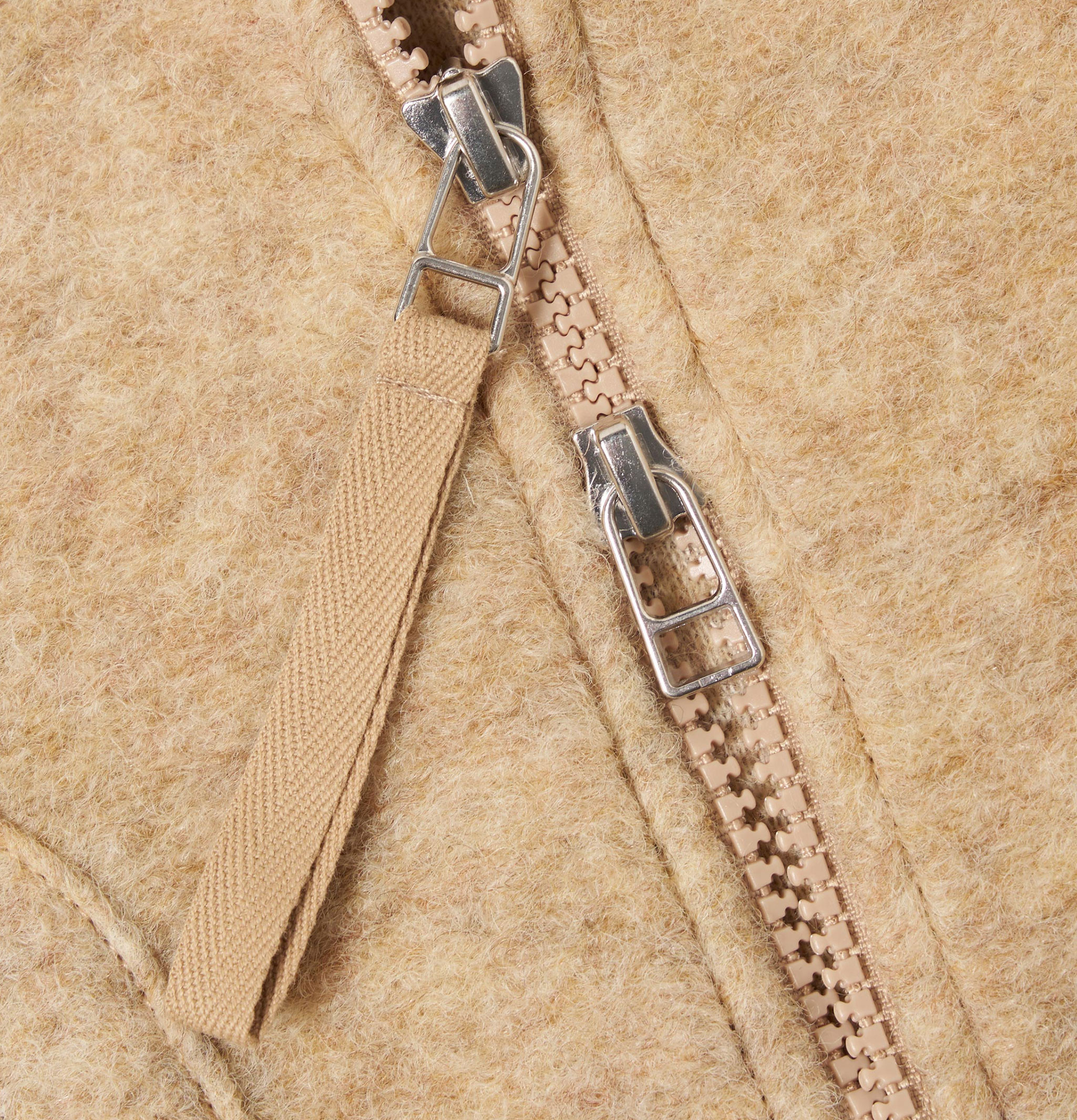 Universal Works Waist Zip Jacket in Fawn Wool